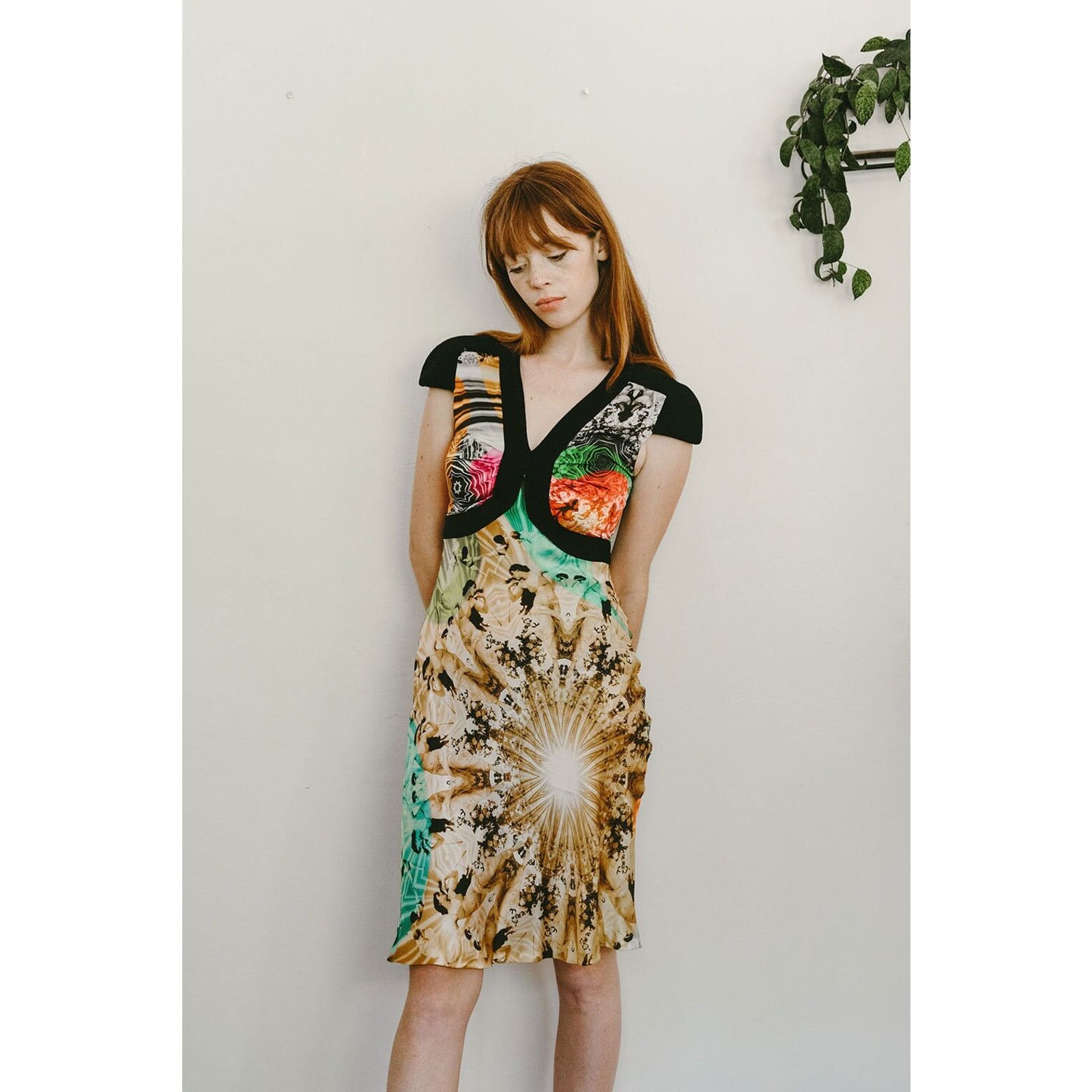Jean Paul Gaultier RARE Jean Paul Gaultier Mixed Print Silk Dress Size XS / US 0-2 / IT 36-38 - 4 Thumbnail
