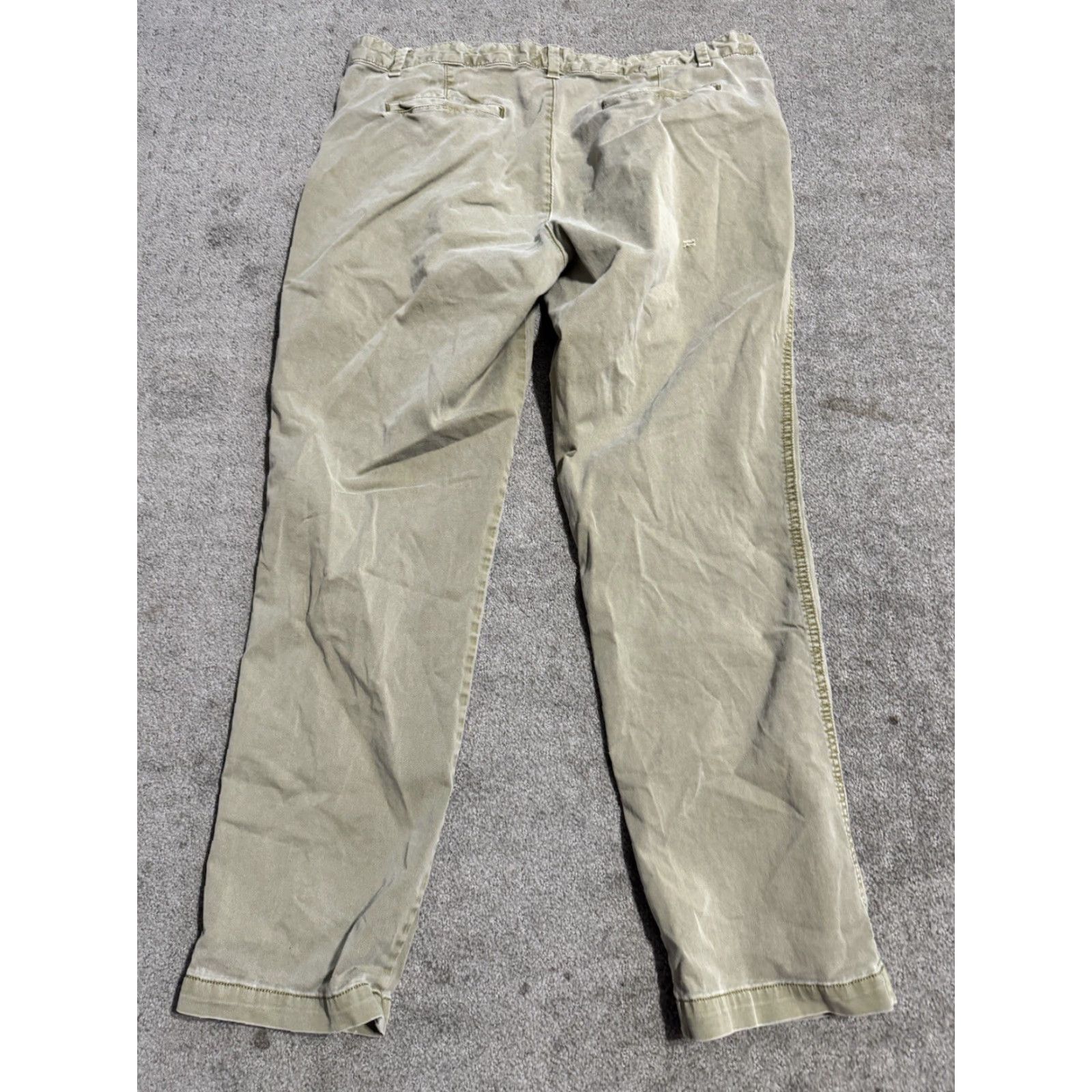 Gap Gap Plus Size 14 Chino Pants Light Tan Cotton Stretch Womens Size 36" / US 14 / IT 50 - 3 Thumbnail
