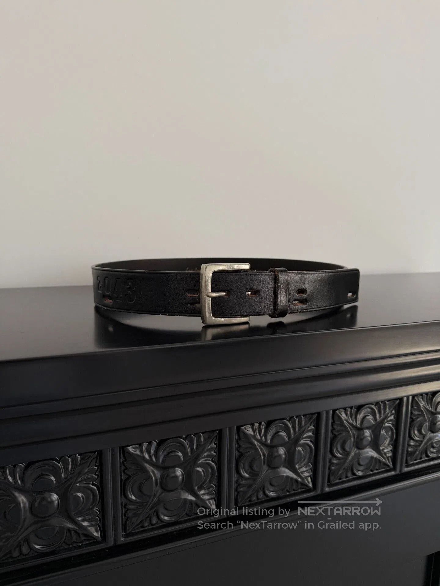Yohji Yamamoto Yohji Yamamoto Pour Homme Black Leather Belt. Size ONE SIZE - 1 Thumbnail