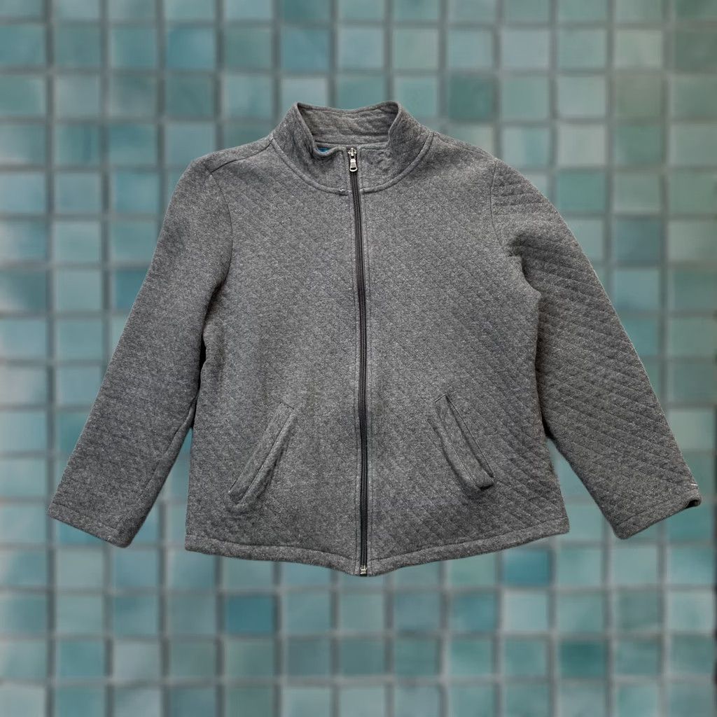 Talbots Talbots Jacket Womens Medium Petite Gray Quilted Coat Cotton Lined Full Zip Size M / US 6-8 / IT 42-44 - 1 Thumbnail