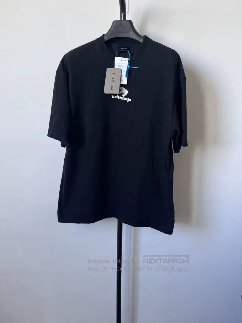 Balenciaga Balenciaga Logo Printed Solid Color Round Neck T-Shirt Size US XS / EU 42 / 0 - 1 Thumbnail