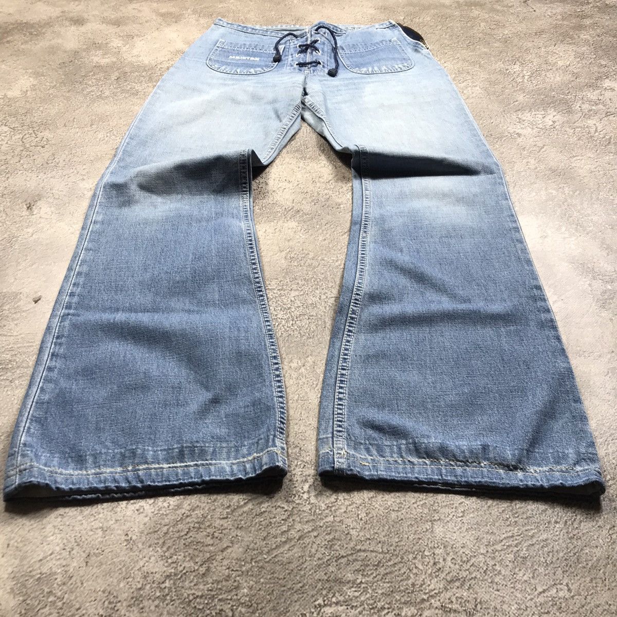 Vintage Vintage Y2K Baggy Distressed Flared Jeans Skate Grunge 28 Size 28" / US 6 / IT 42 - 1 Thumbnail