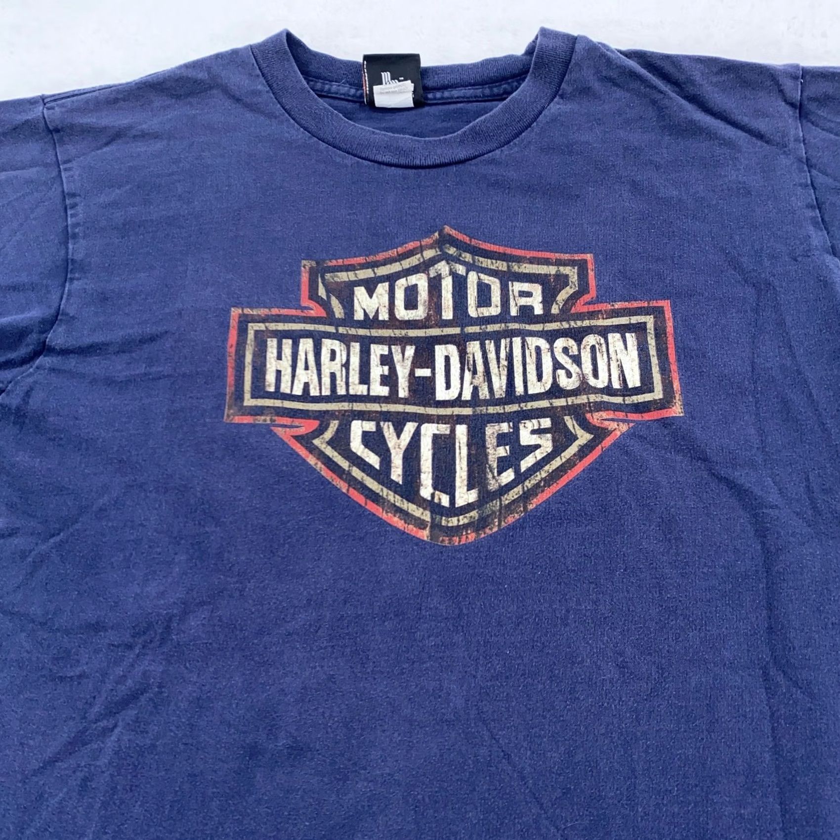 Harley Davidson VINTAGE Harley-Davidson Shirt Mens L Blue USA Bar Shield 90s Size US L / EU 52-54 / 3 - 2 Thumbnail