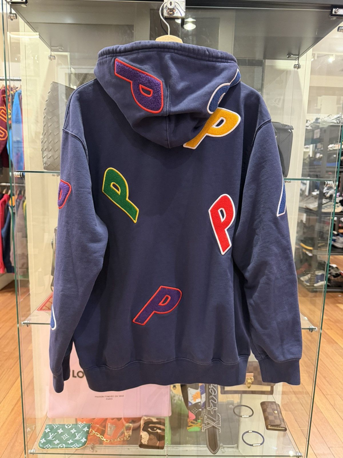 Palace Palace Patches Hoodie - Navy Size US L / EU 52-54 / 3 - 2 Thumbnail