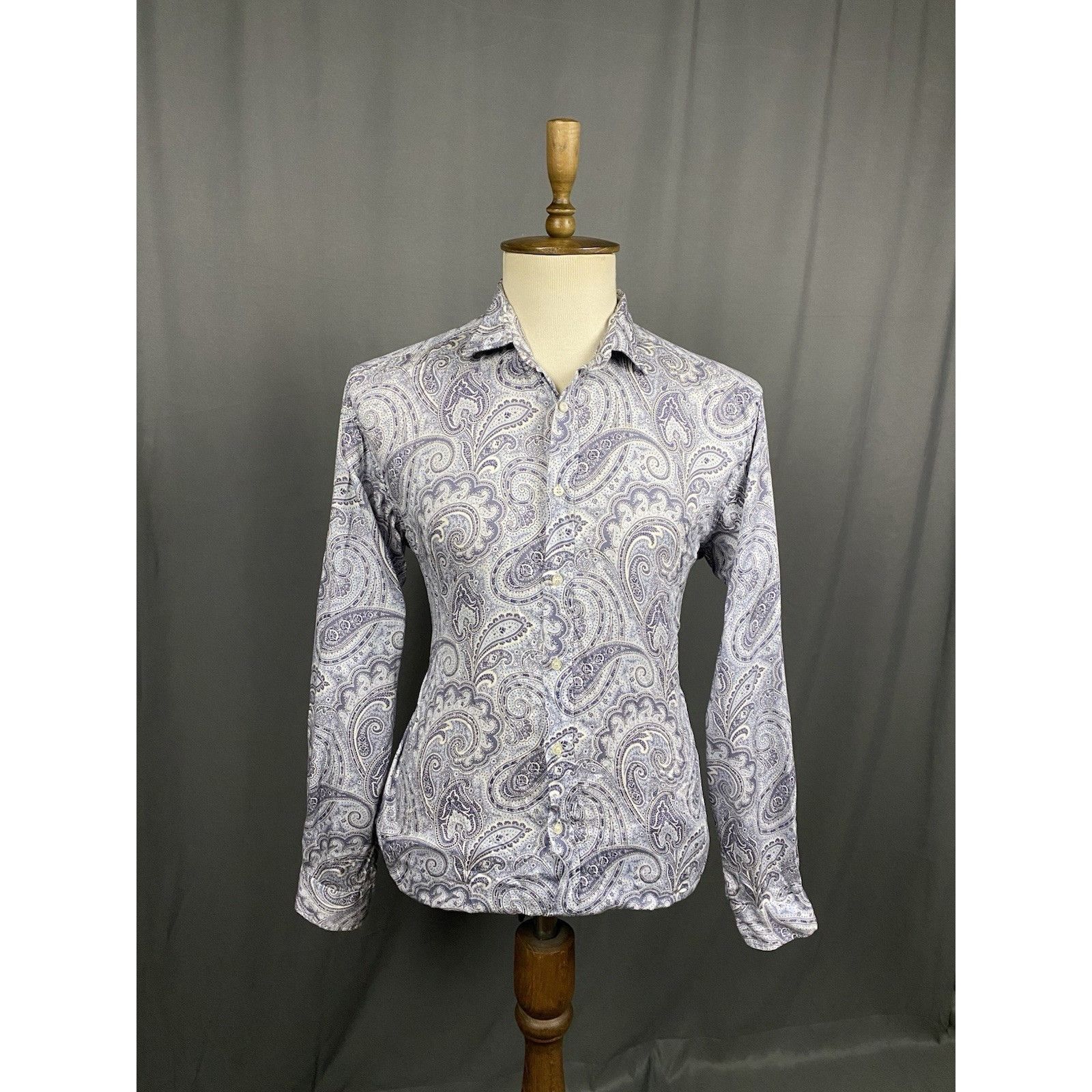Etro Etro Paisley Men's Blue Longsleeve Shirt Size XL Size US XL / EU 56 / 4 - 1 Thumbnail