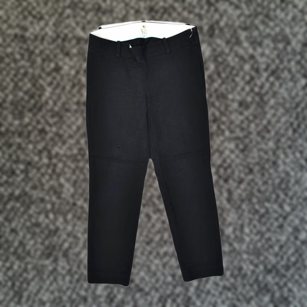 J.Crew J. CREW Womens Slim Capri Trousers Black Cotton Small US 4 W27 L24 Size 28" / US 6 / IT 42 - 1 Thumbnail