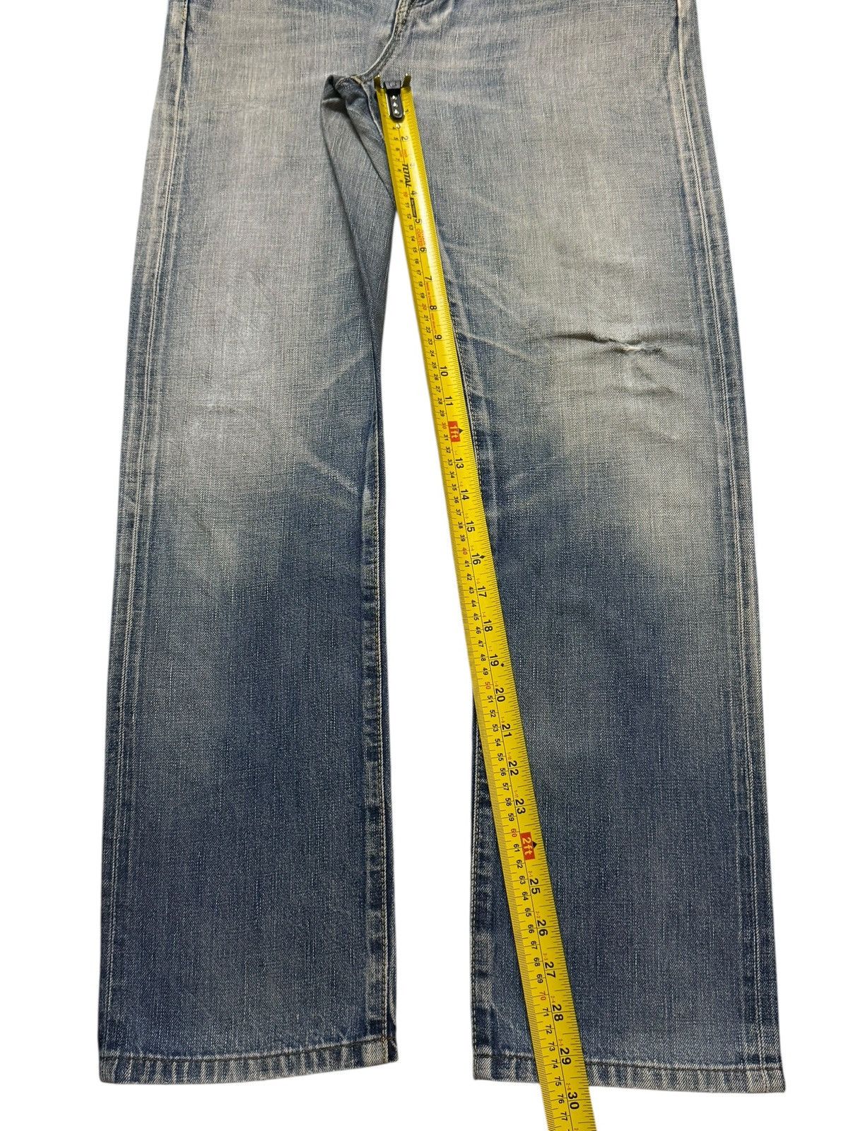 Edwin Vintage 90s Japan Edwin Selvedge Blue Faded Wash Straight Size US 33 - 13 Thumbnail