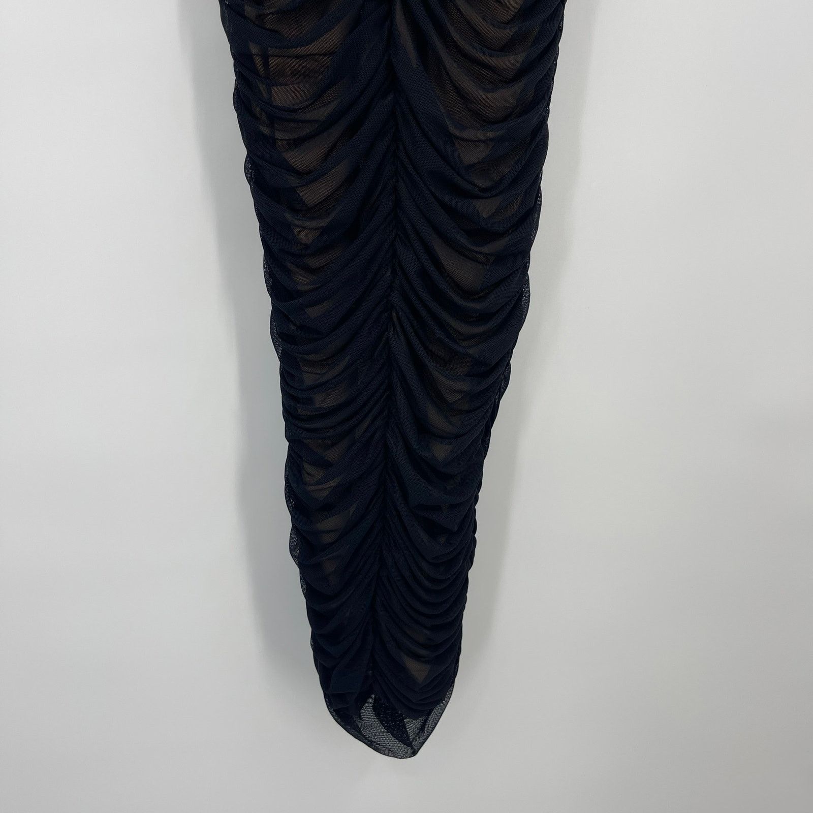 Other Nookie | NWT Mecca Midi Dress Black Mesh Bodycon LBD XS Size XS / US 0-2 / IT 36-38 - 10 Thumbnail