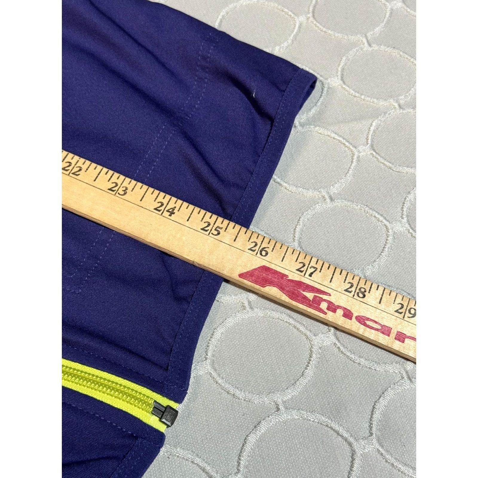 Nike Nike Dri-FIT Jacket Mens Large Full Zip Lightweight Running 484717-422 Purple Yellow Spor twear Pocketed Cuffs Mid-Length Size US L / EU 52-54 / 3 - 8 Thumbnail