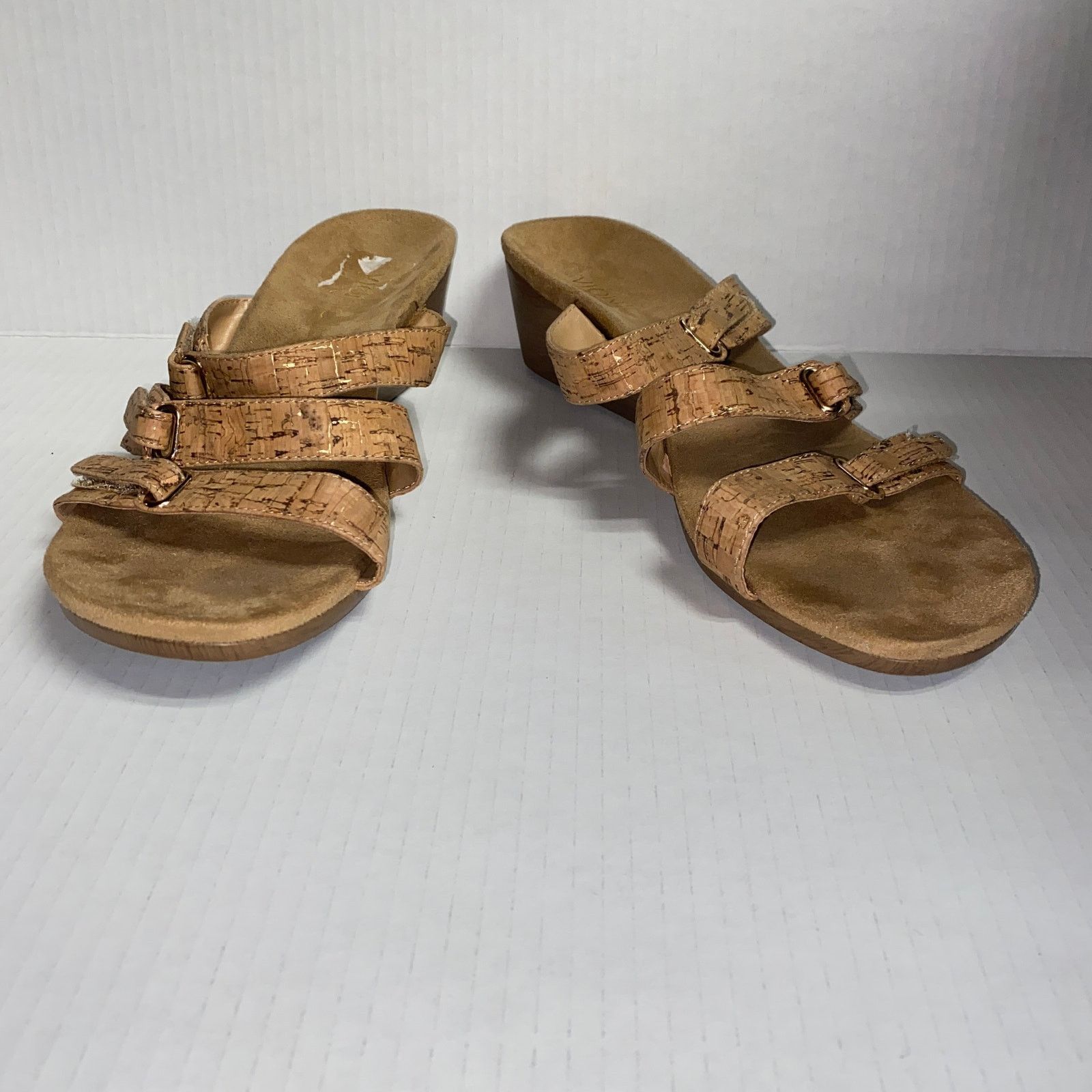 Vionic Vionic Dwyn Natural Brown Cork Platform Wedge Sandals 11 Size US 11 / IT 41 - 2 Thumbnail