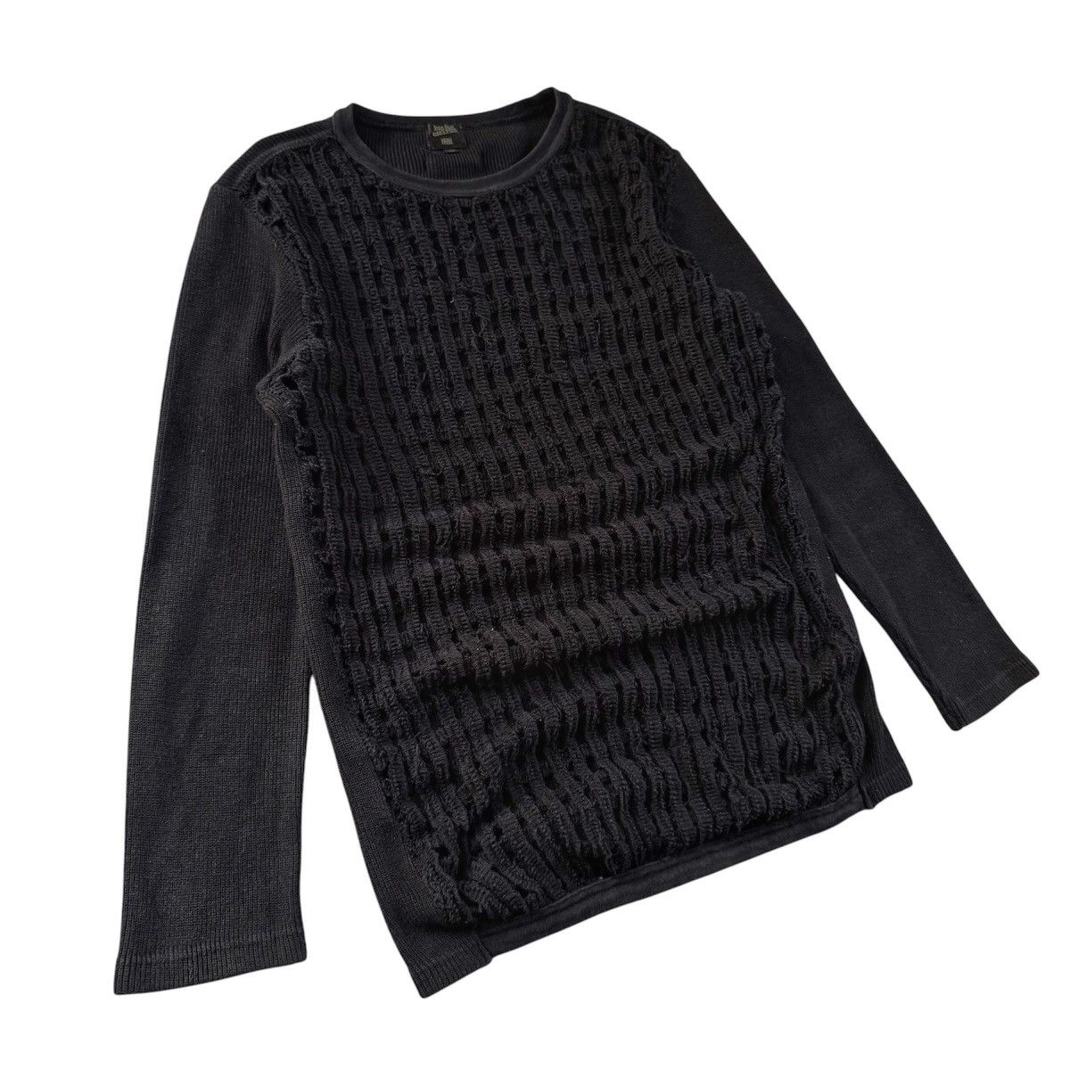 Jean Paul Gaultier Jean Paul Gaultier Femme Ribbed Distressed Knit Long Sleeve Size M / US 6-8 / IT 42-44 - 3 Thumbnail