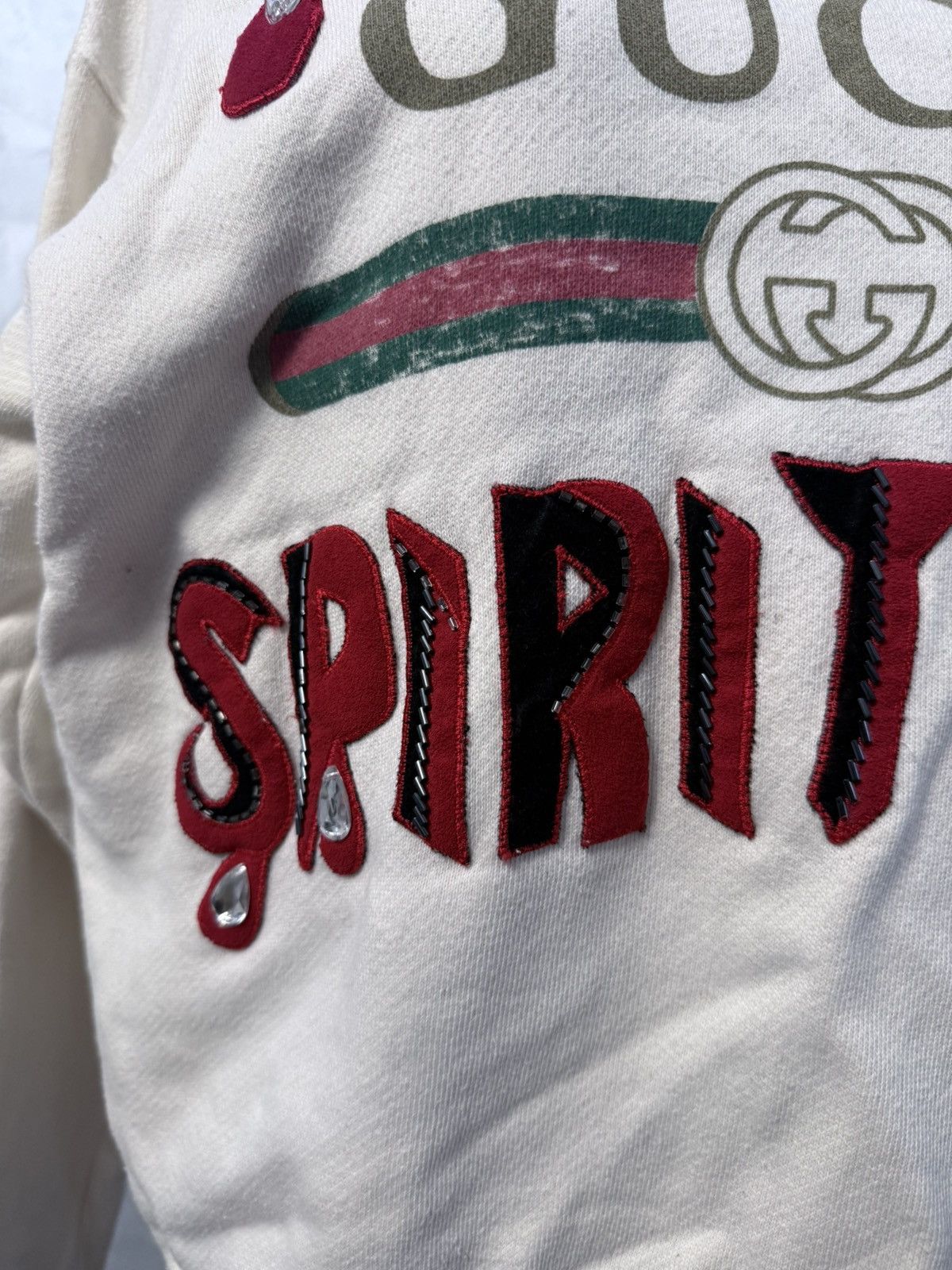 Gucci Rare Gucci Embroidered Spiritismo Sweatshirt Blood Drops Size XXS / US 00 / IT 34 - 6 Thumbnail