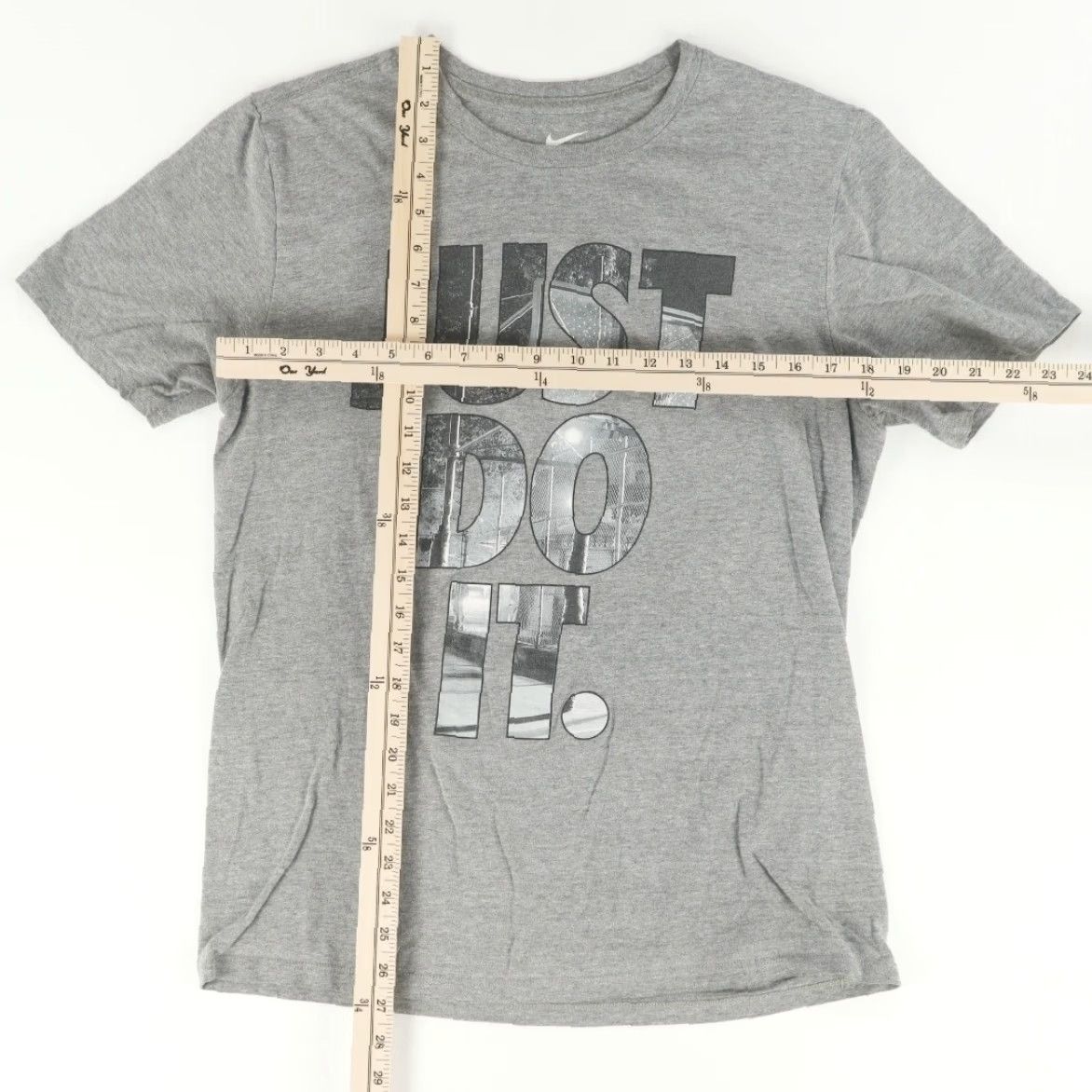 Nike Nike Just Do It Solid T-Shirt Gray Men's M Size US M / EU 48-50 / 2 - 2 Thumbnail