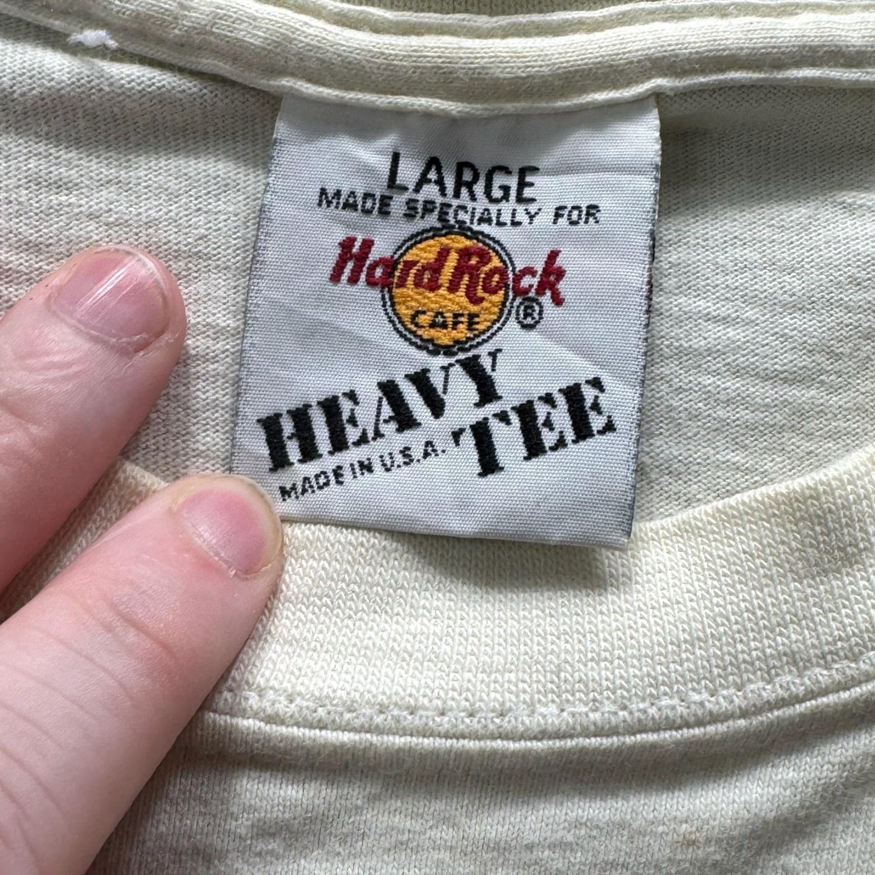 Hard Rock Cafe VTG Hard Rock Cafe Shirt Mens L White Houston Graphic Tee Crewneck Cotton Shirt Mens L White Houston Logo Crewneck Short Sleeve Graphic Tee Size US L / EU 52-54 / 3 - 7 Thumbnail