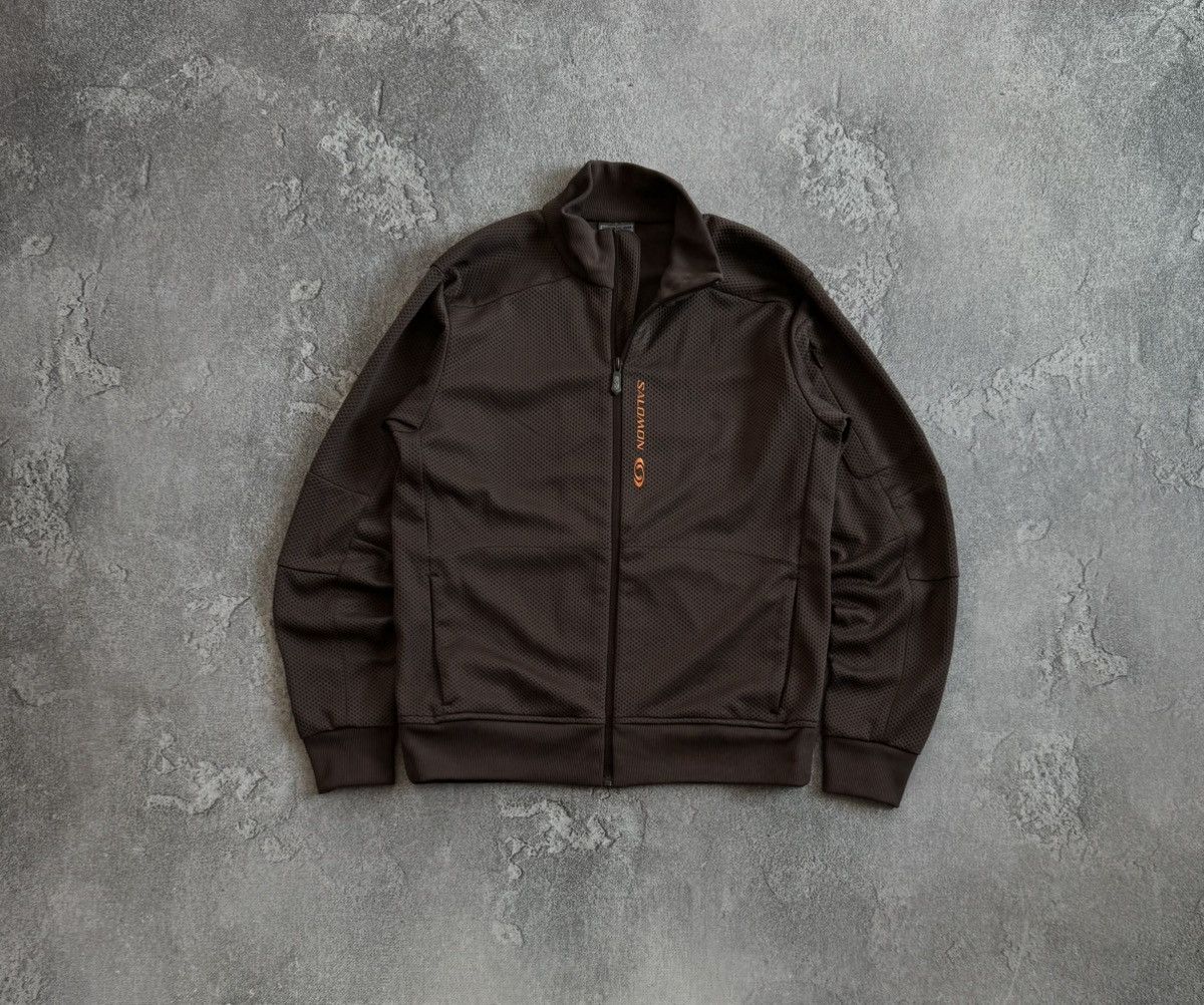 Salomon Salomon S/size zip jumper jacket outdoor pullover tactical Size US S / EU 44-46 / 1 - 1 Thumbnail