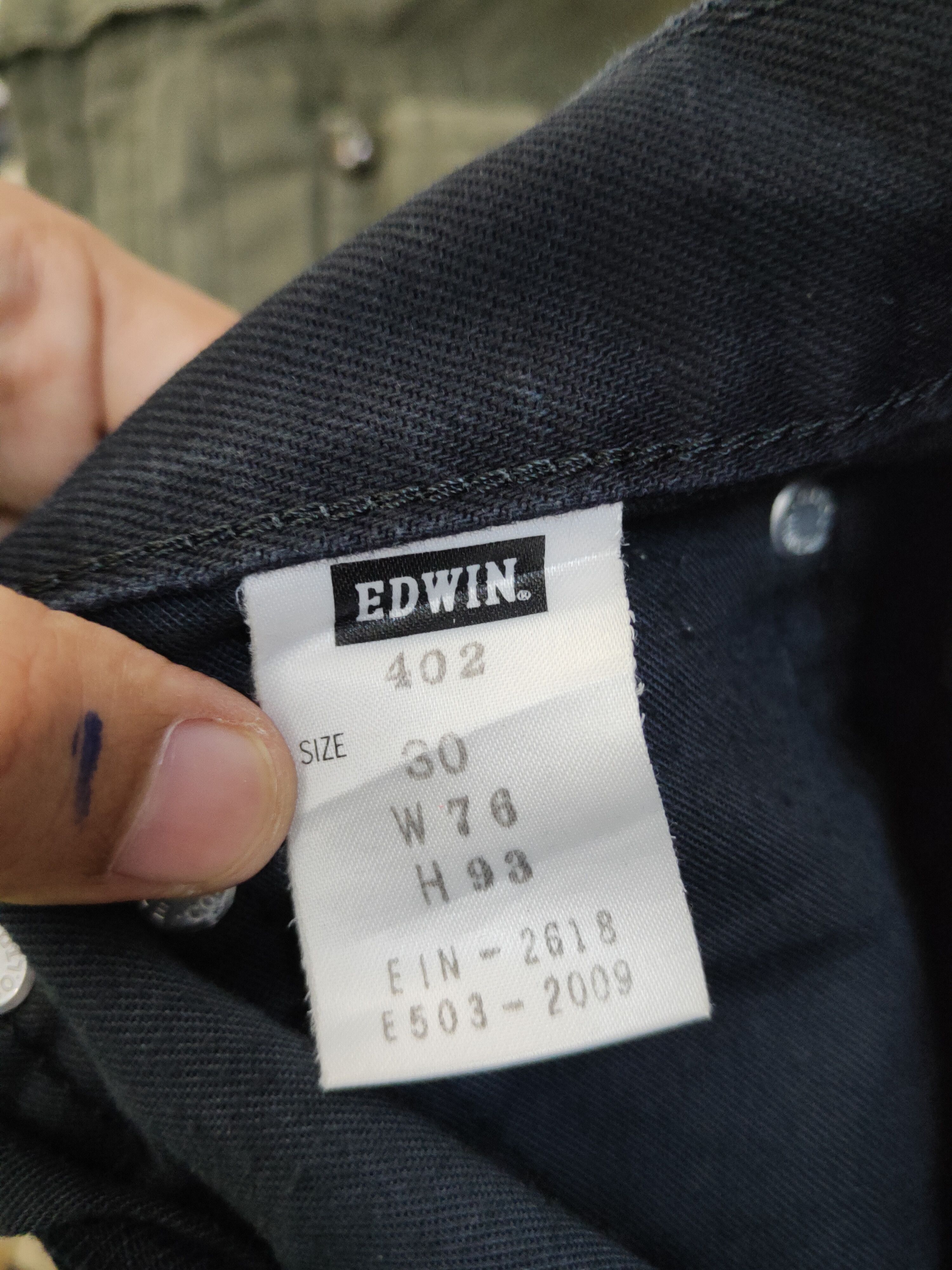 Edwin Edwin Black Distressed Ripped denim Jeans #W1714 Size US 30 / EU 46 - 15 Thumbnail