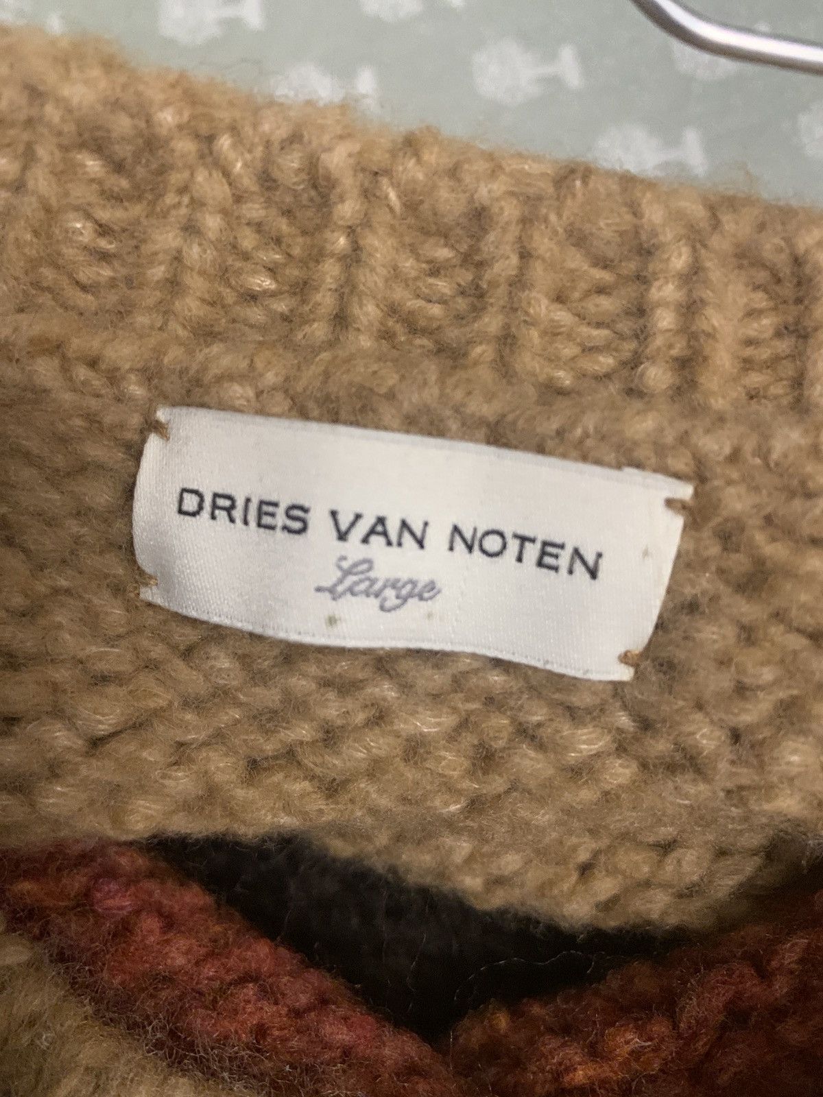 Dries Van Noten Jacquard sweater with scarf Size US L / EU 52-54 / 3 - 6 Thumbnail