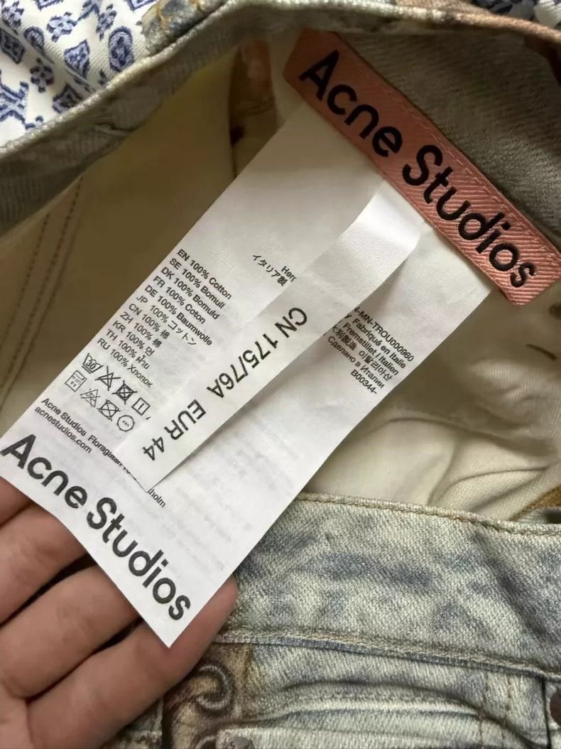 Acne Studios acne studios Mistaken inkjet printed jeans 2504-Nextarrow Size US 28 / EU 44 - 3 Thumbnail