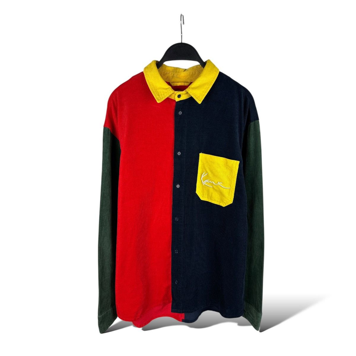 Karl Kani Karl Kani Signature Corduroy Long Sleeve Shirt Colorblock Size US M / EU 48-50 / 2 - 1 Thumbnail