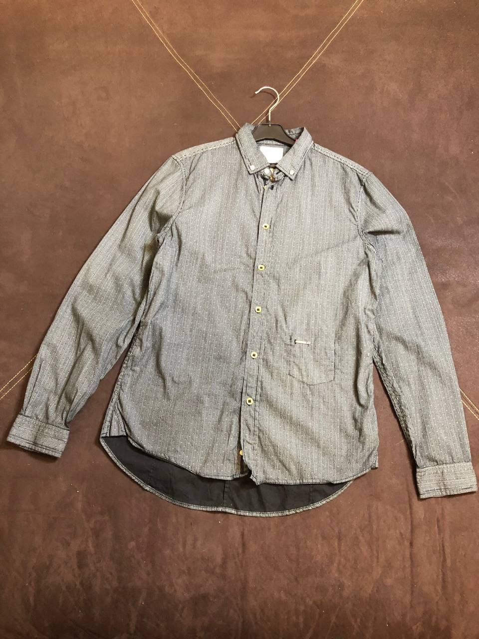 Diesel Diesel Long Sleeve Button-Down Dress Shirt Size US M / EU 48-50 / 2 - 1 Thumbnail