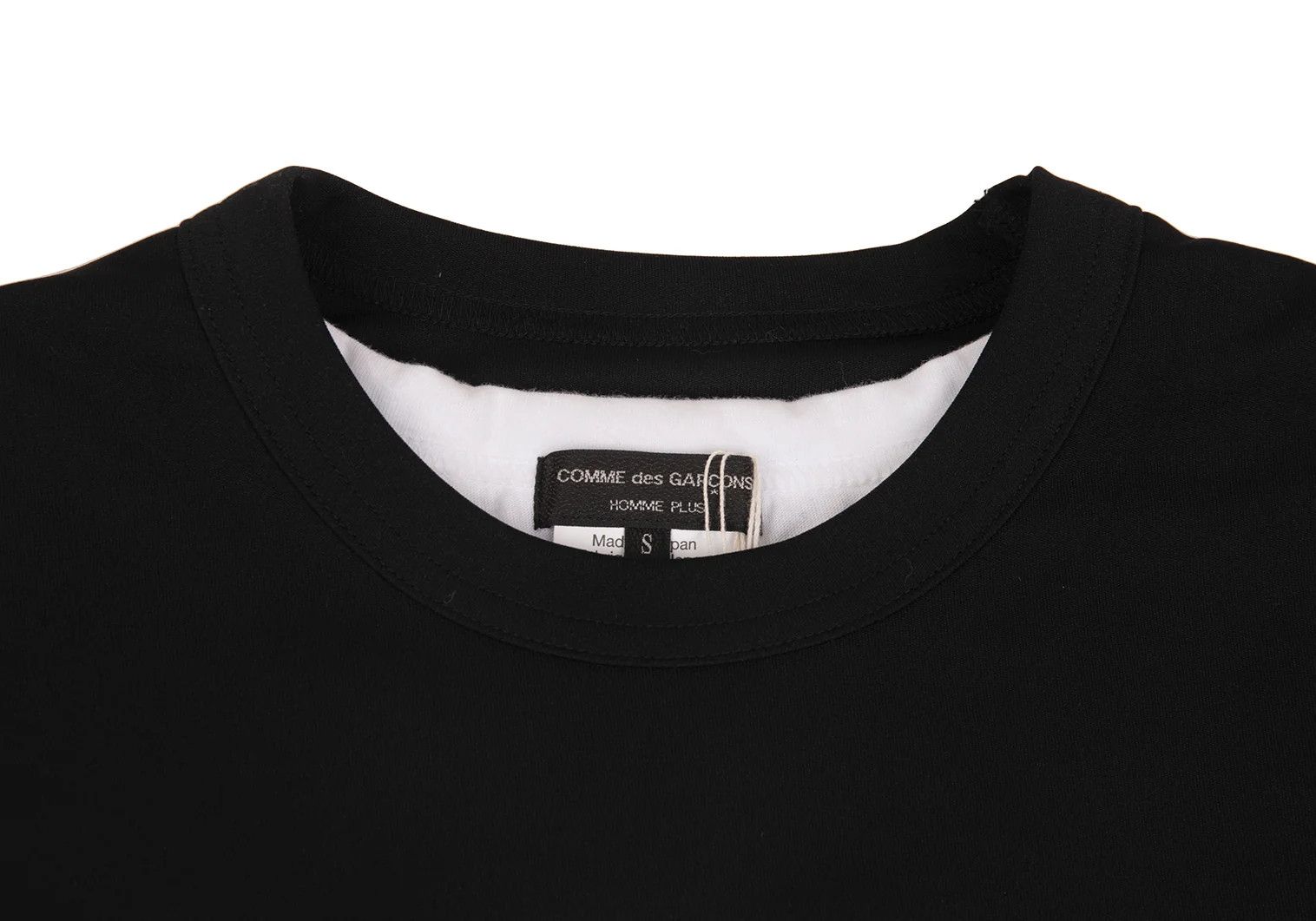 Comme des Garcons Homme Plus Layered Design T-Shirt in Black, Size S Size US S / EU 44-46 / 1 - 3 Thumbnail