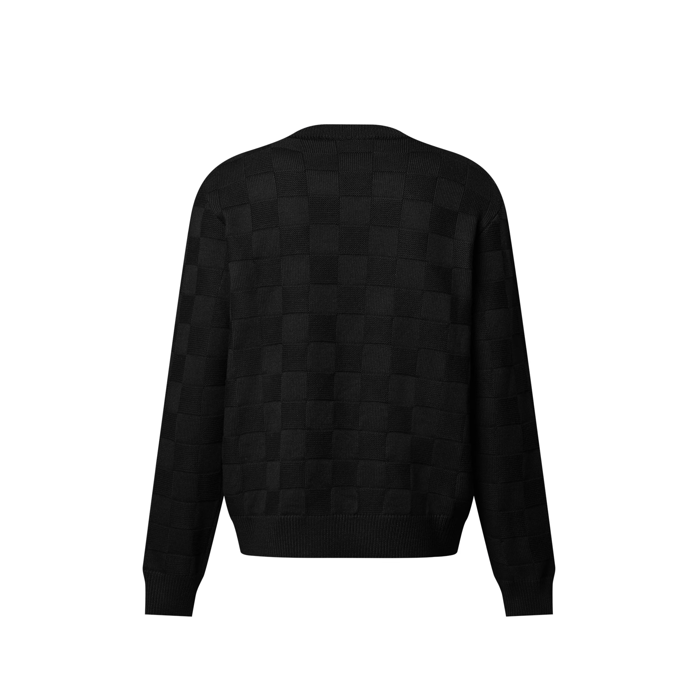 Louis Vuitton Embellished Wool Damier Jumper Size US M / EU 48-50 / 2 - 1 Thumbnail