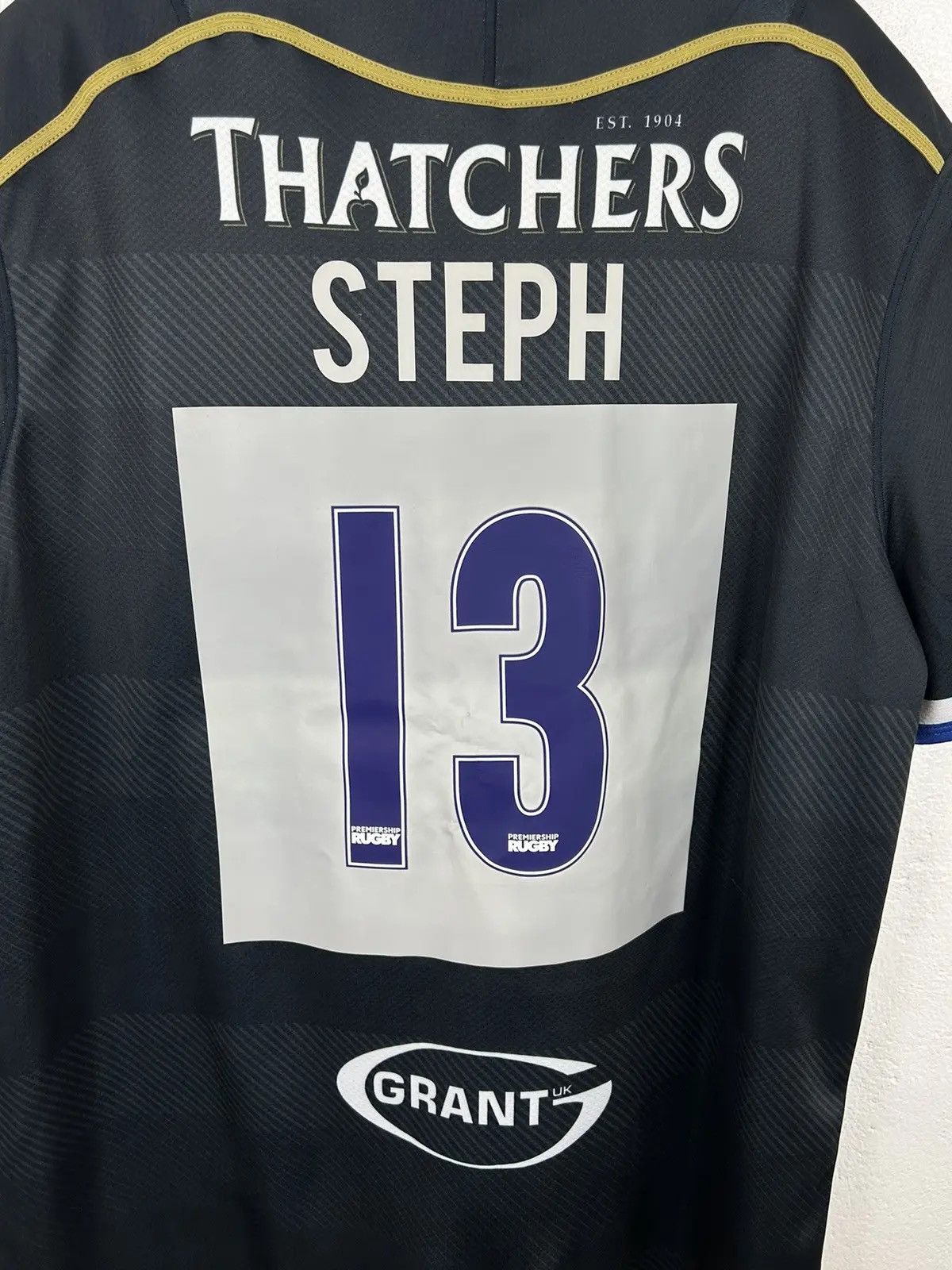 Canterbury of New Zealand Canterbury New Zealand Bath Rugby Thatchers Steph #13 Jersey Size US XXL / EU 58 / 5 - 7 Thumbnail