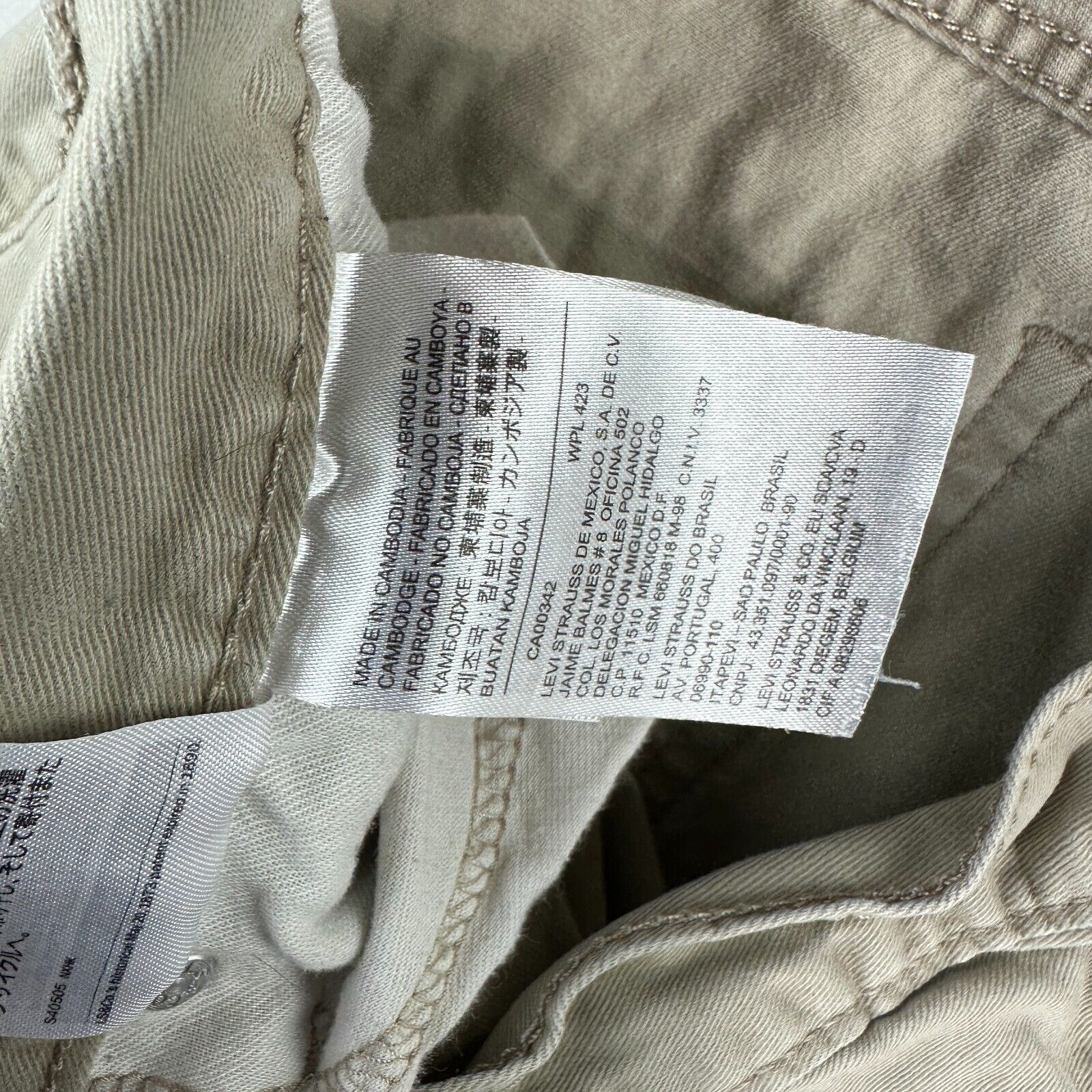 Levi's Levi's 514 Straight Regular Fit Tan Khaki Jeans Mens 30x34 Size US 30 / EU 46 - 8 Thumbnail