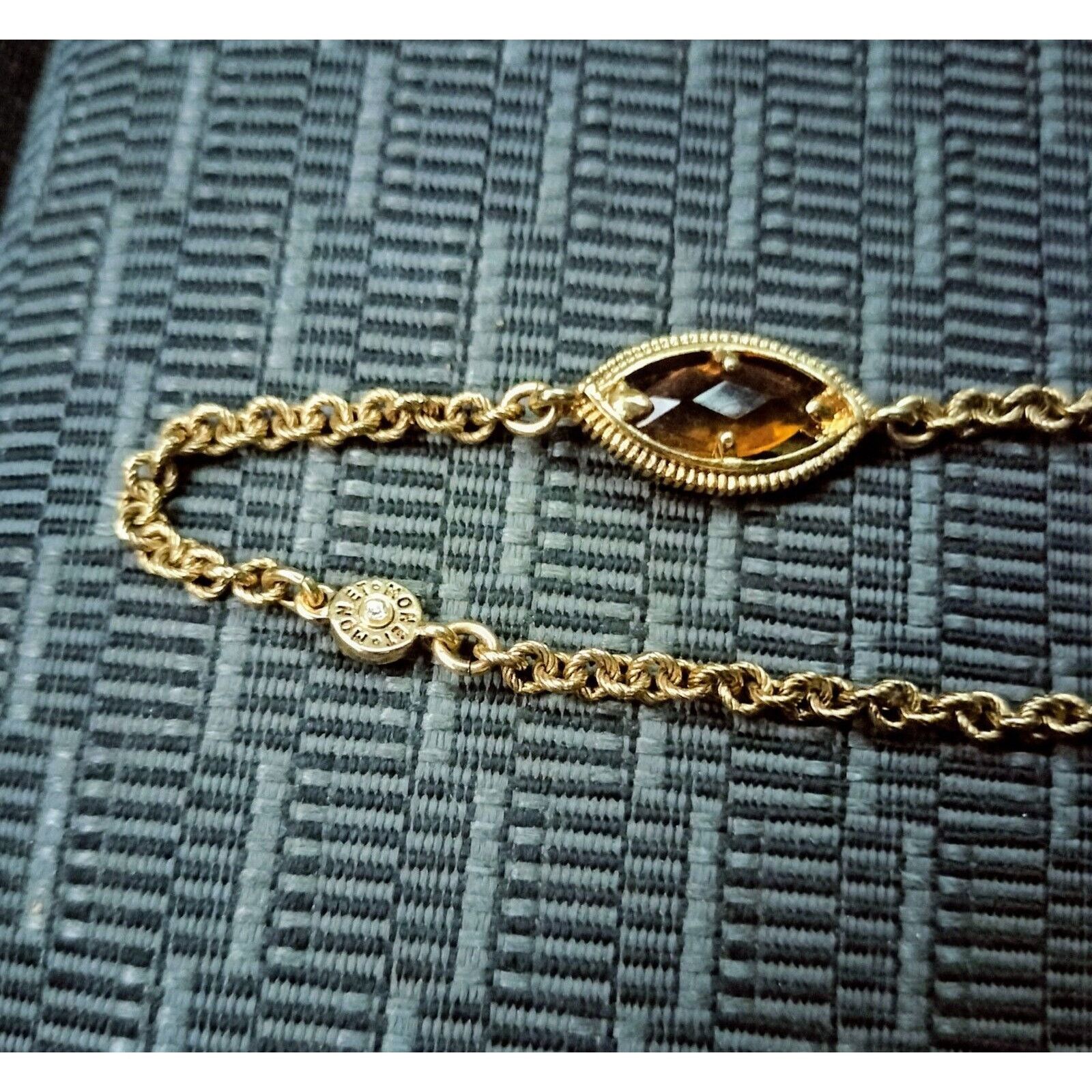 Monet Monet Necklace Vintage Gold Tone Brown Station Y Drop Size ONE SIZE - 2 Thumbnail