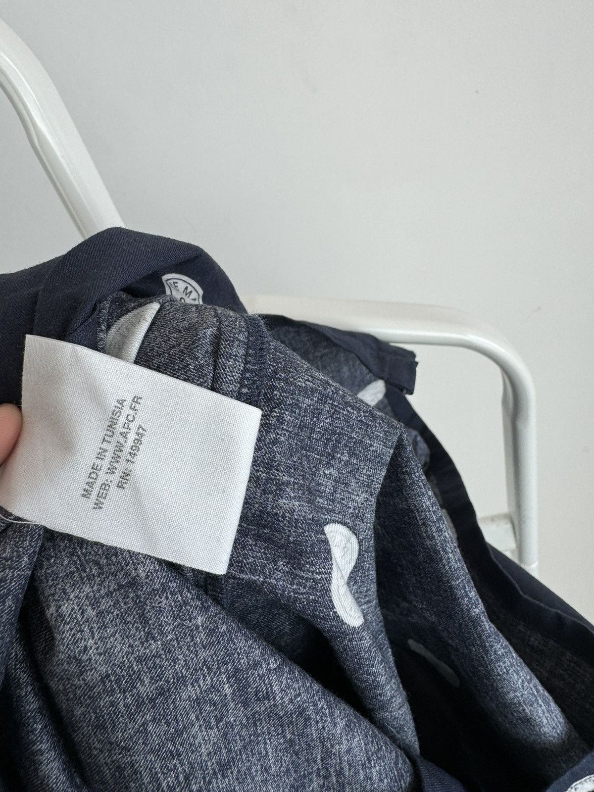 A.P.C. A.P.C. Rue Madame Paris Monogram Long Sleeve Shirt Size US L / EU 52-54 / 3 - 5 Thumbnail