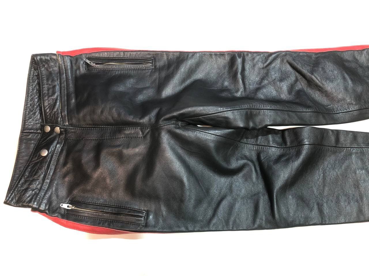 Japanese Brand Vintage Rare Japanese Leather Moto Racing Pants Size US 28 / EU 44 - 5 Thumbnail