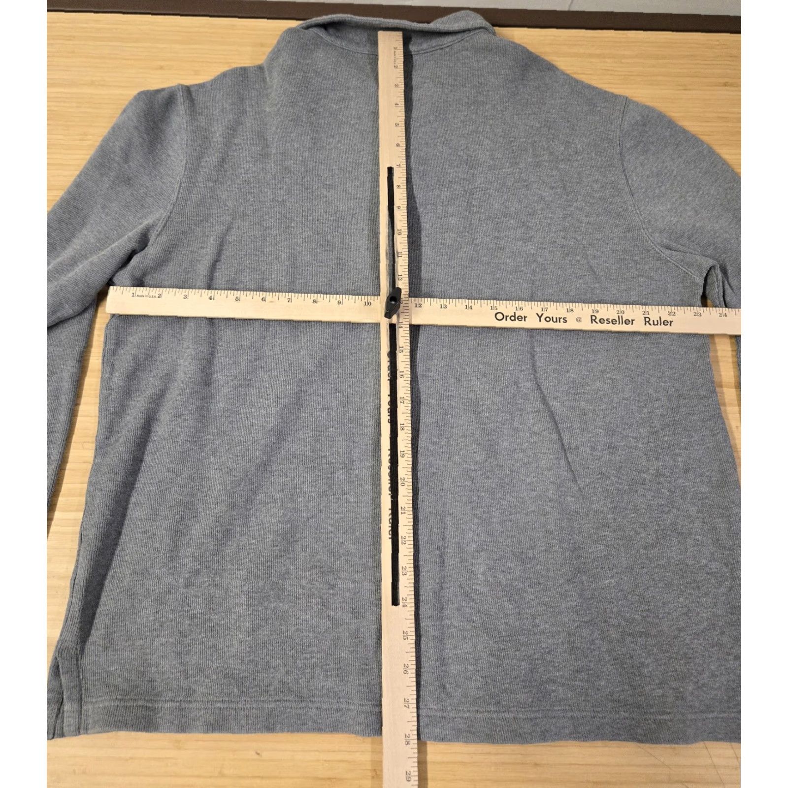 Polo Ralph Lauren Polo Ralph Lauren Sweater Mens Large Gray Quarter Zip Mock Neck Knit Size US L / EU 52-54 / 3 - 7 Thumbnail