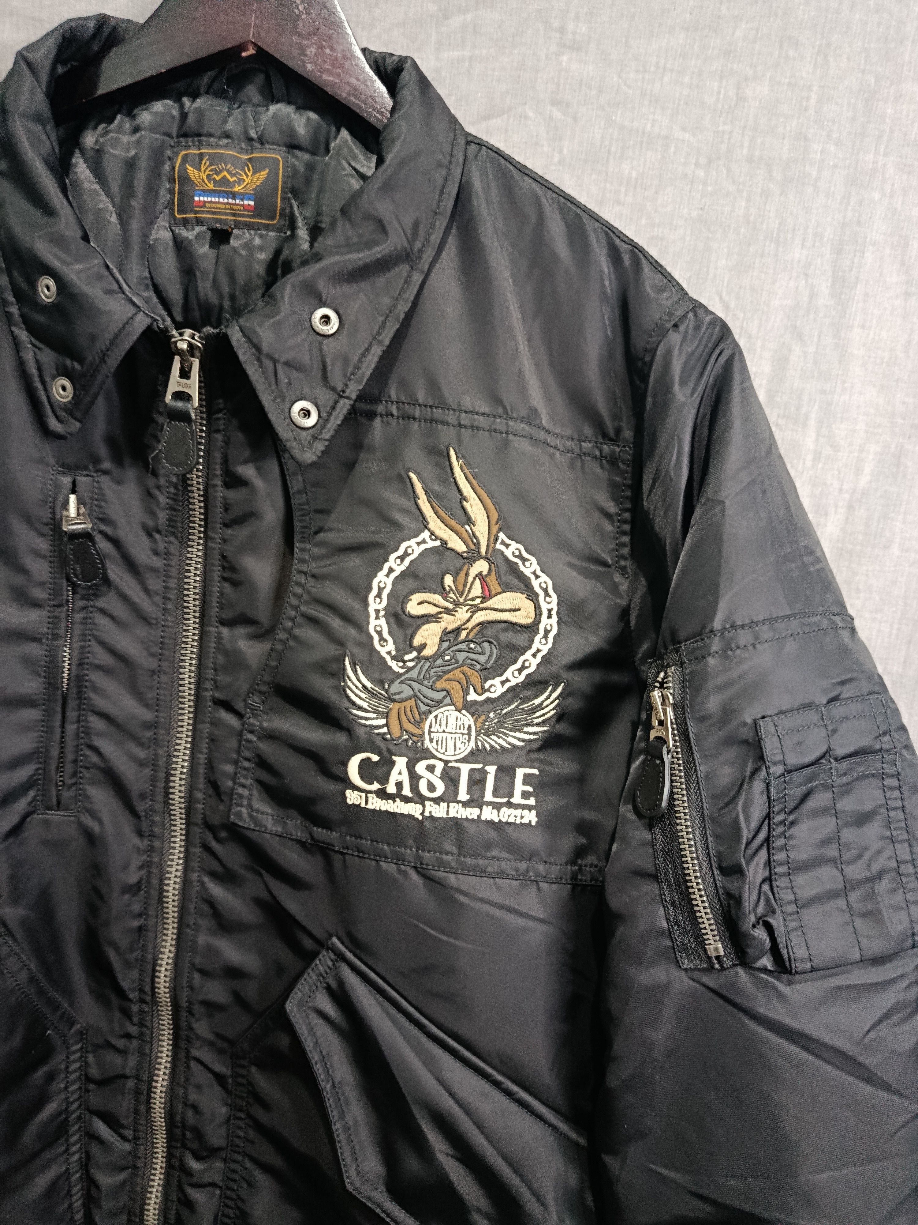 Vintage Castle leathers double G x Looney tunes bomber jacket Size US L / EU 52-54 / 3 - 5 Thumbnail