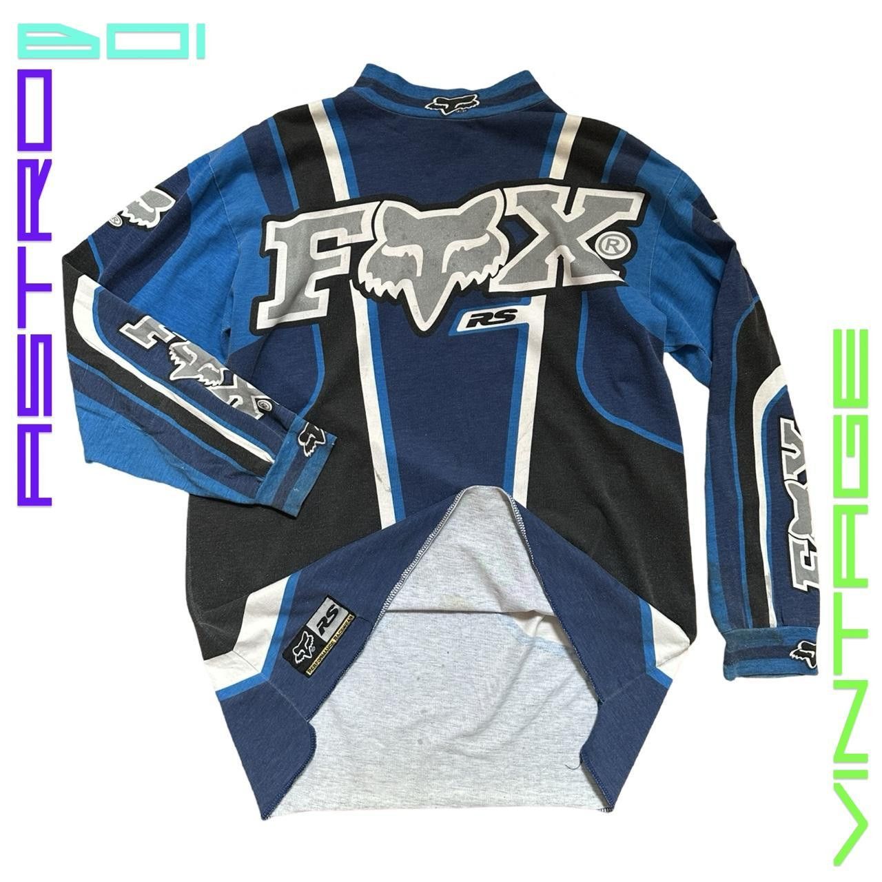 Fox Racing Vintage 90s Fox Racing Graphic Blue T-Shirt - Large Size US L / EU 52-54 / 3 - 1 Thumbnail