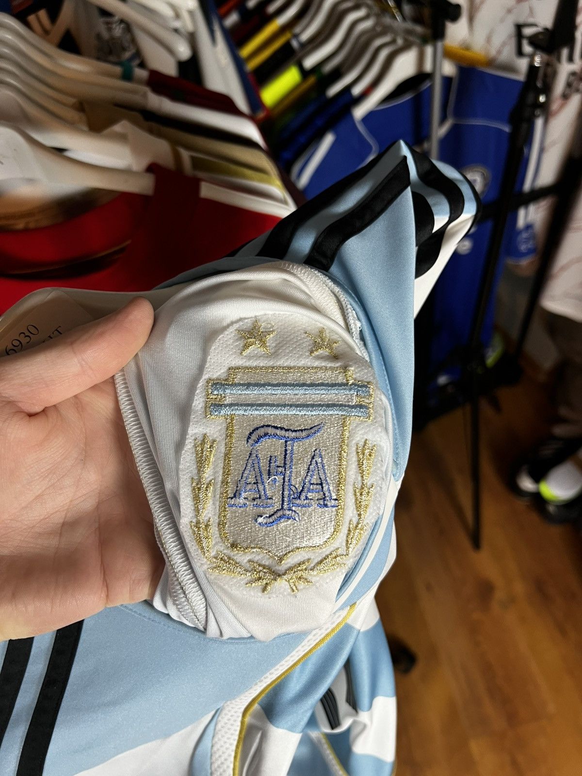 Adidas Soccer Jersey Argentina 2006/06 Lionel Messi #19 Size US L / EU 52-54 / 3 - 11 Thumbnail