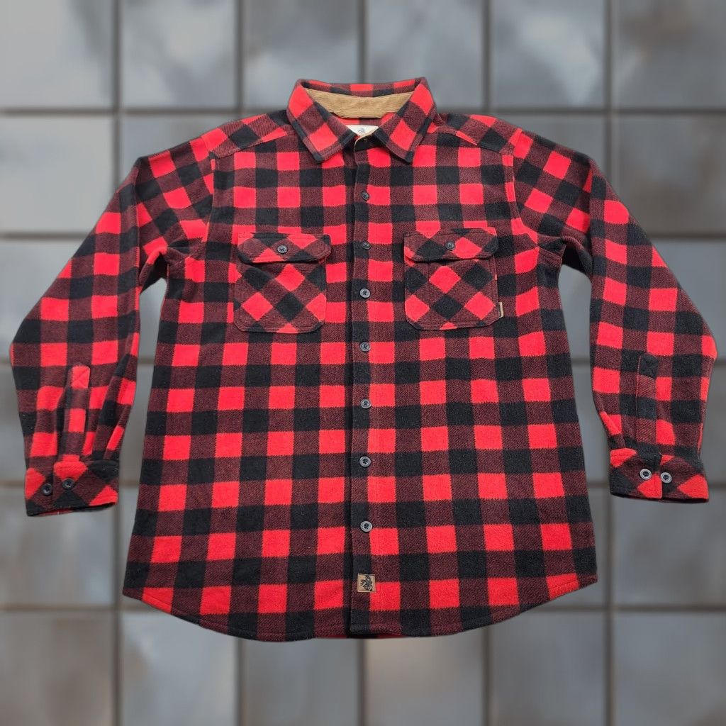 Vintage Legendary Whitetails Shirt Mens LT Red Buffalo Plaid Flannel Button-Up Long Sleeve Pockets All Seasons Heavyweight Workwear Size US L / EU 52-54 / 3 - 1 Thumbnail
