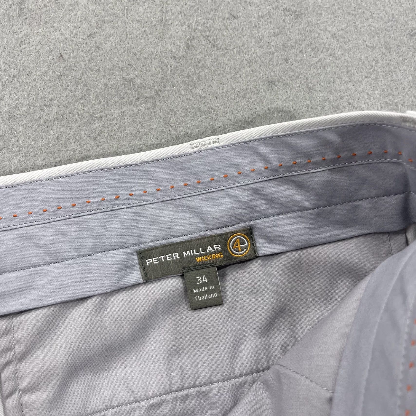 Peter Millar Peter Millar Pants Mens 34x30 Gray Durham Crown Sport Golf Chino High Drape Pants Mens 34x30 Gray Size US 34 / EU 50 - 5 Thumbnail