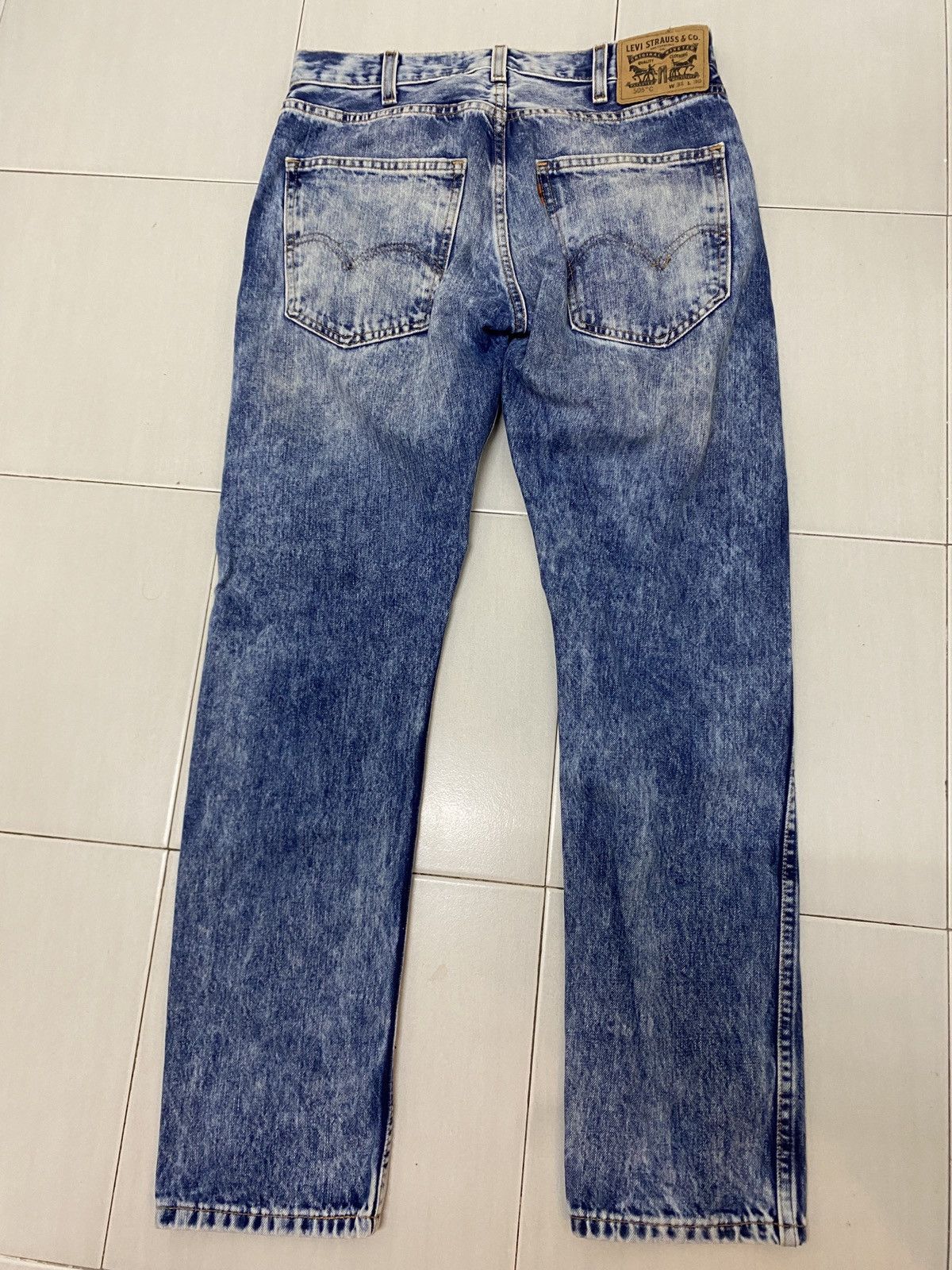 Levi's × Levi's Vintage Clothing LEVIS 505 ACID WASH ORANGE TAB JEANS Size US 31 - 2 Thumbnail