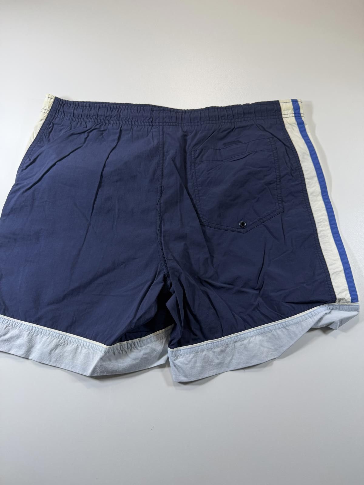 Nautica Nautica Men's Navy Blue Swim Shorts with White and Blue M Size US 32 / EU 48 - 9 Thumbnail