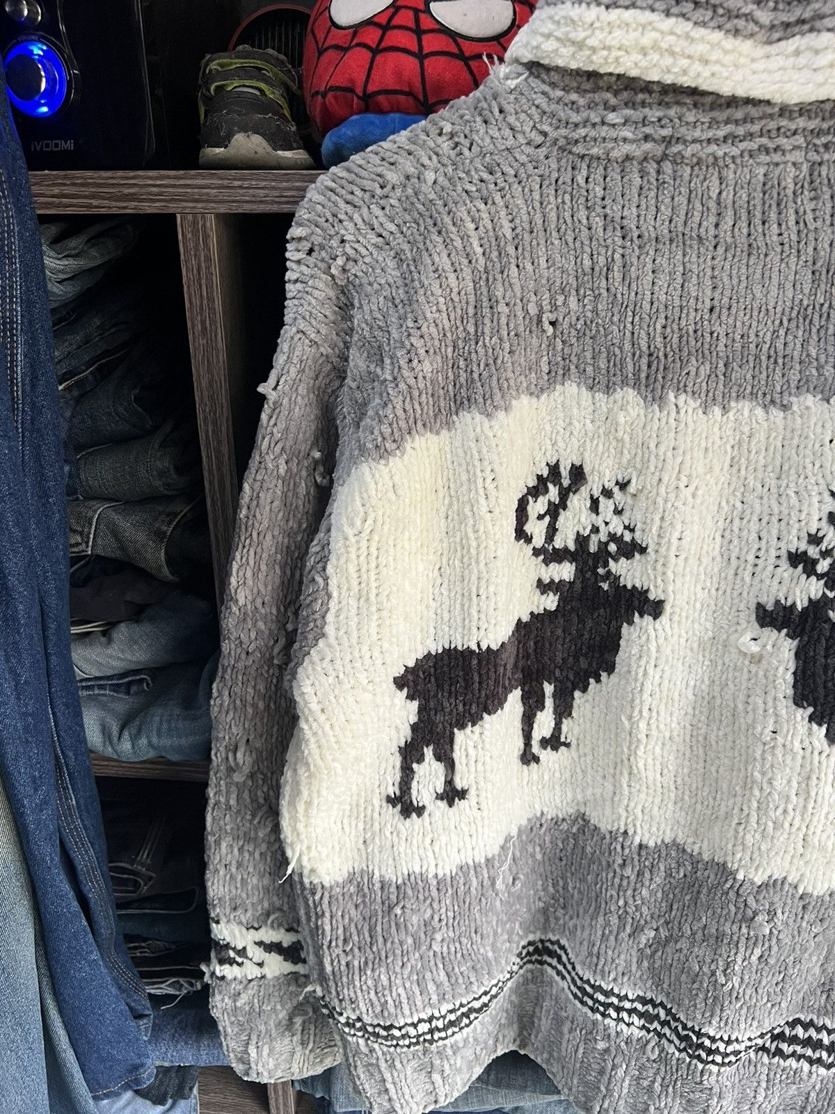 Penfield 🔥Distressed Penfield Deer Cable Knit Zipper Jacket Size US M / EU 48-50 / 2 - 13 Thumbnail