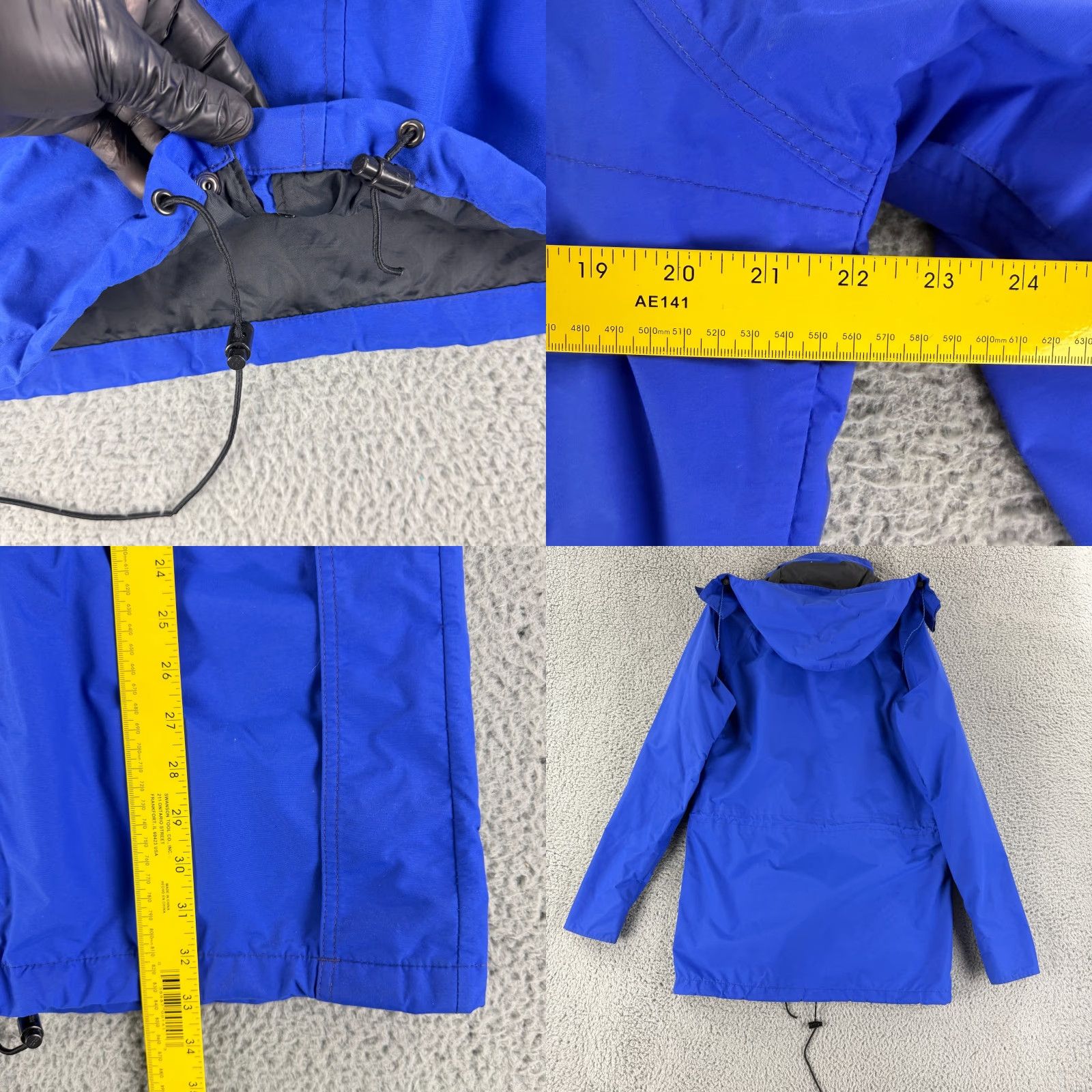 Vintage REI Gore-Tex Rain Jacket Mens Medium Blue Vintage Long Sleeve Hood Snap Button Jacket Size US M / EU 48-50 / 2 - 8 Thumbnail
