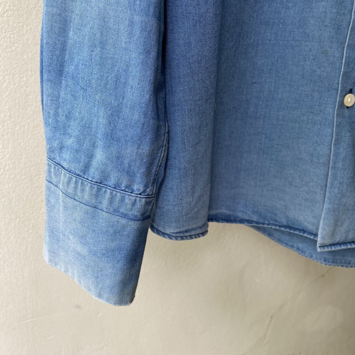 Paul Smith Paul Smith Lightweight Blue Denim Shirt Size US L / EU 52-54 / 3 - 16 Thumbnail