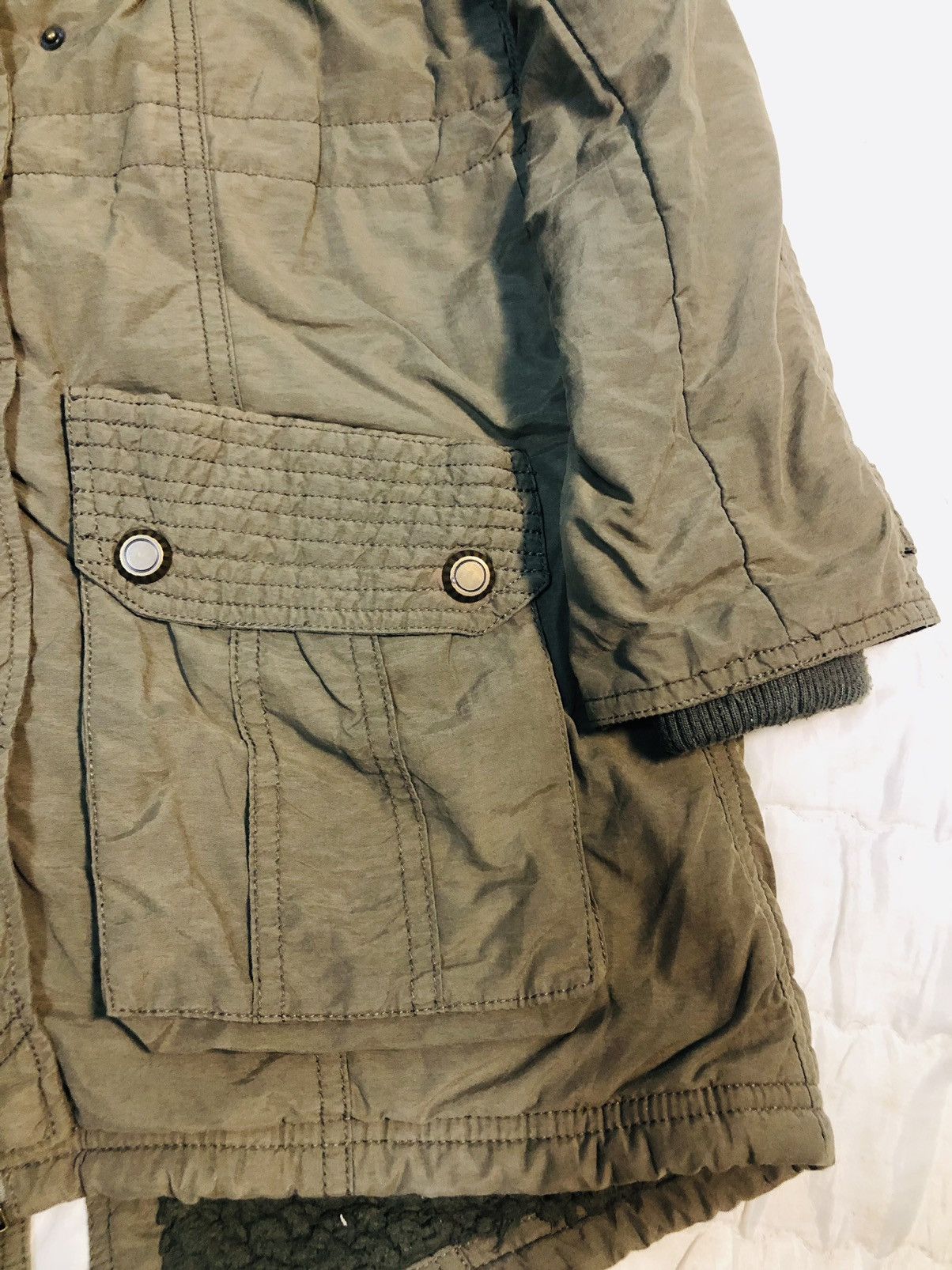 Japanese Brand Ozoc Wool Buttoned/Zipper Jacket (15) Size US XXS / EU 40 - 5 Thumbnail