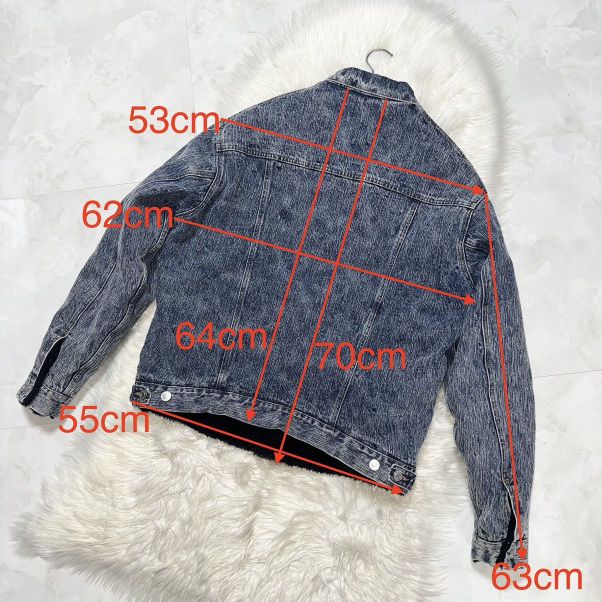Balenciaga Balenciaga Boa Fur-Lined Marbled Denim Bomber Jacket, Size US S / EU 44-46 / 1 - 11 Thumbnail