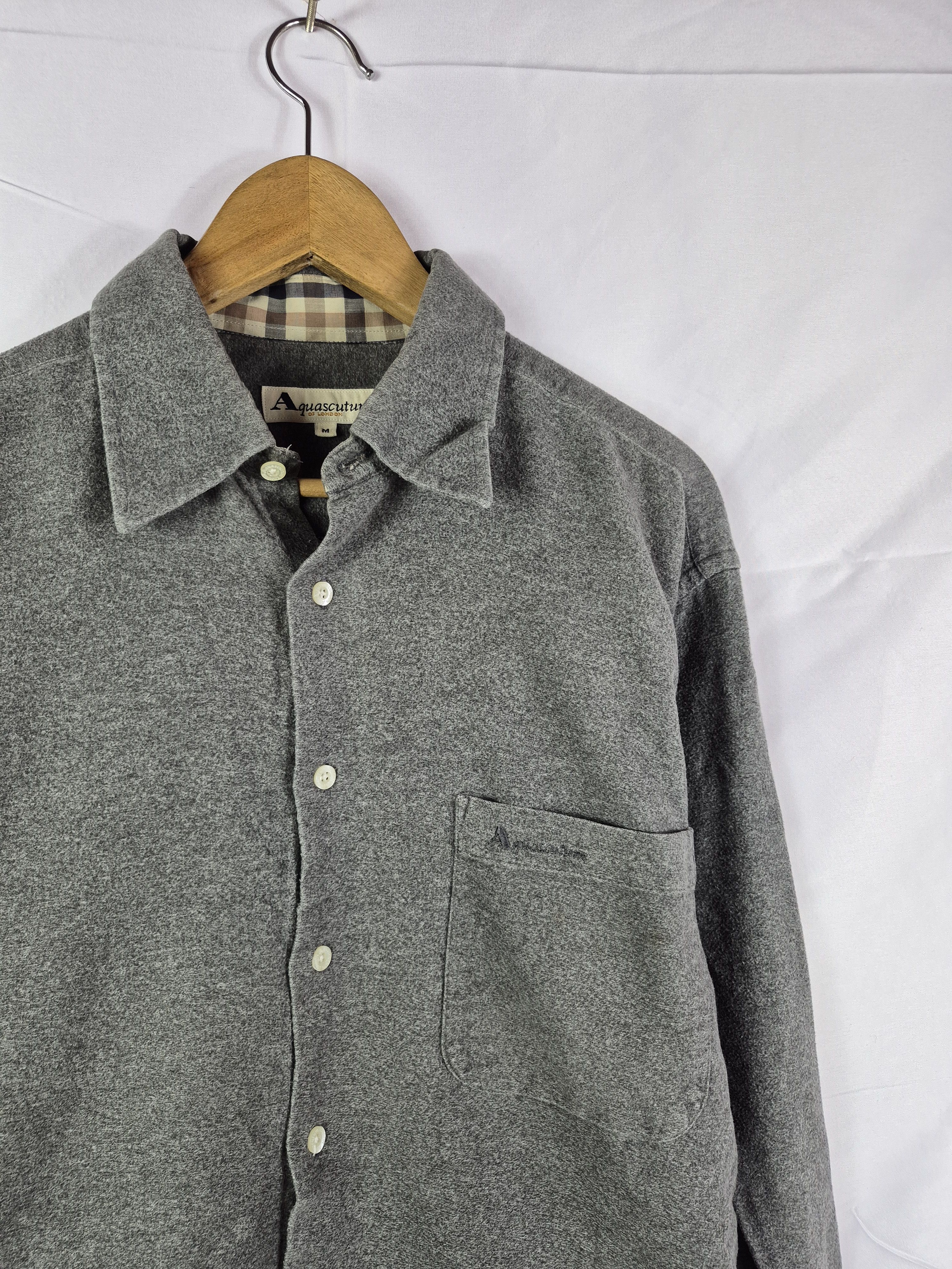 Aquascutum 🔥 Aquascutum London Button Ups Casual Football Hooligan Size US M / EU 48-50 / 2 - 2 Thumbnail