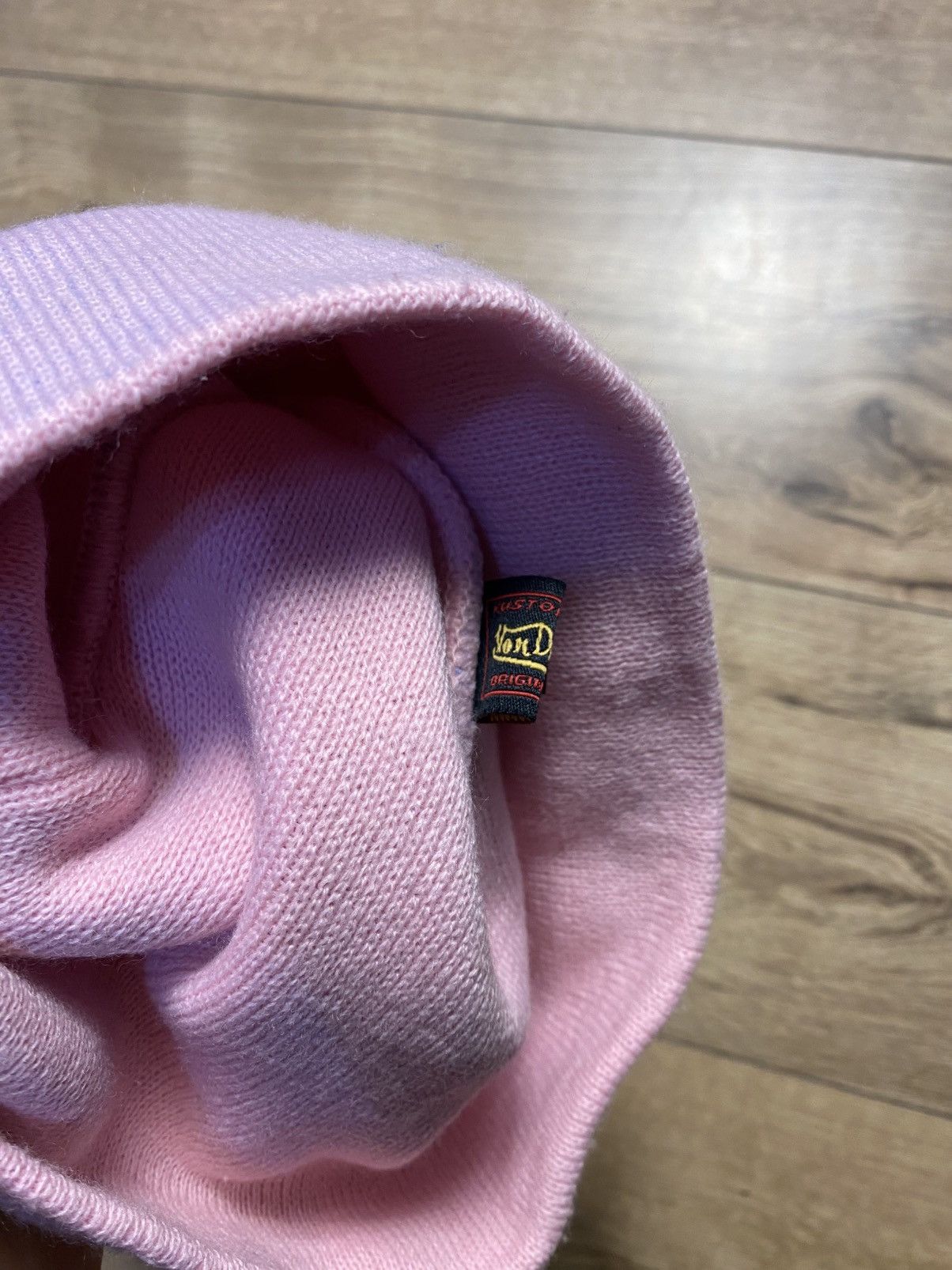 Von Dutch Vintage Von Dutch Beanie Hat Y2K Pink Purple Knit Skully Size ONE SIZE - 3 Thumbnail