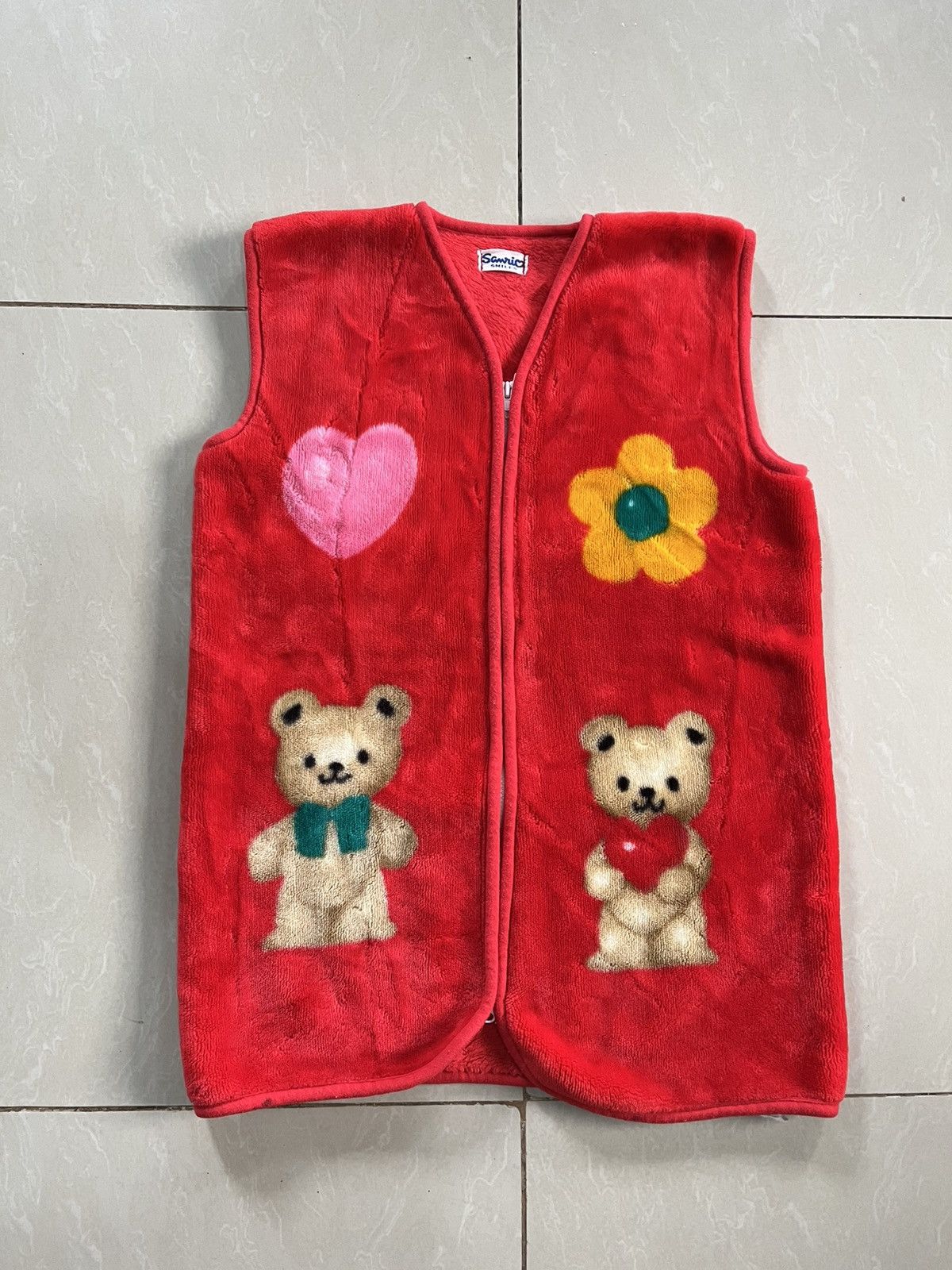 Other Vintage Japan Anime 1976-1997 Hello Kitty Fleece Vest Size L / US 10 / IT 46 - 1 Thumbnail