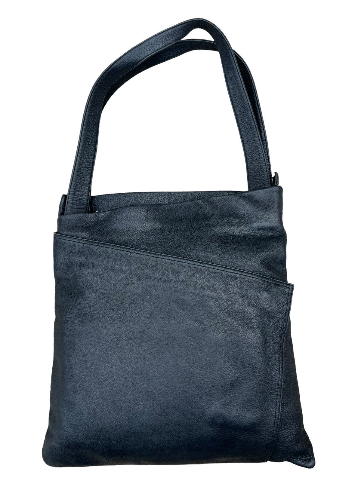 Leather TAKANO Japan Black Leather Asymmetrical Tote Bag Size ONE SIZE - 11 Thumbnail
