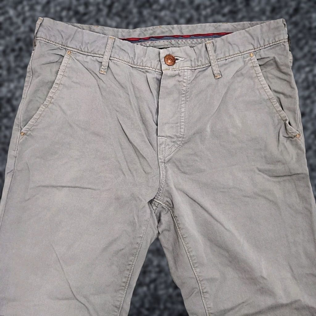 True Religion Rocco Tailored Overdye Twill Jeans Pants Gray Button Fly 33x32 Slim Men
