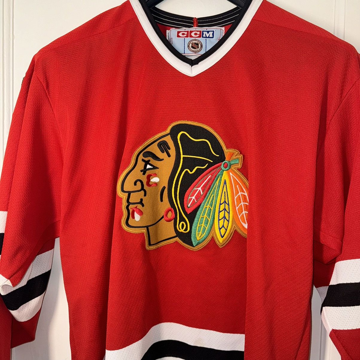 Ccm × Vintage Superb 80s Vintage Chicago Blackhawks Jersey Size US L / EU 52-54 / 3 - 6 Thumbnail
